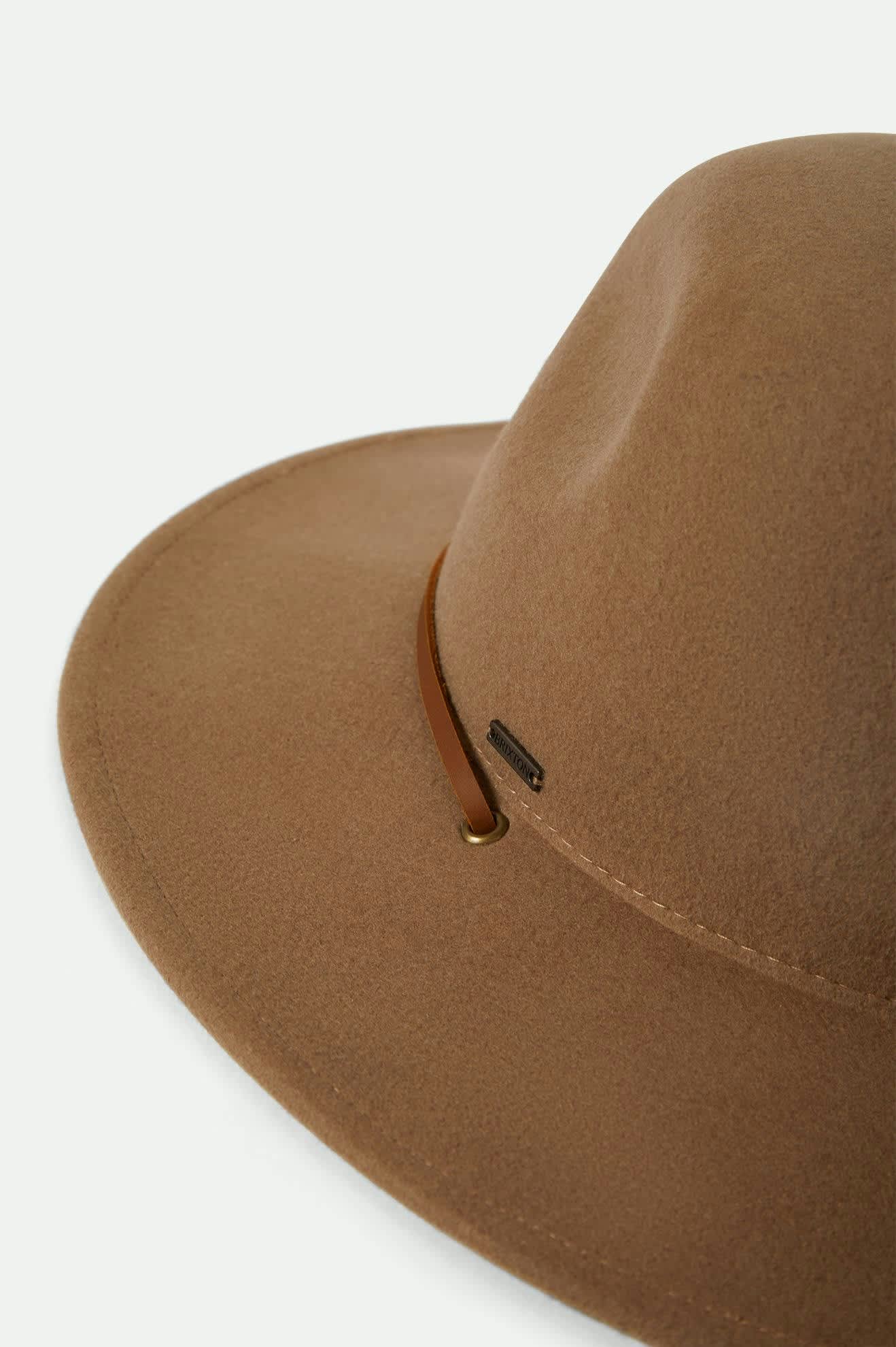 Unisex Cedar Packable WTHR GUARD™ Fedora in the color Khaki - Additional Laydown image