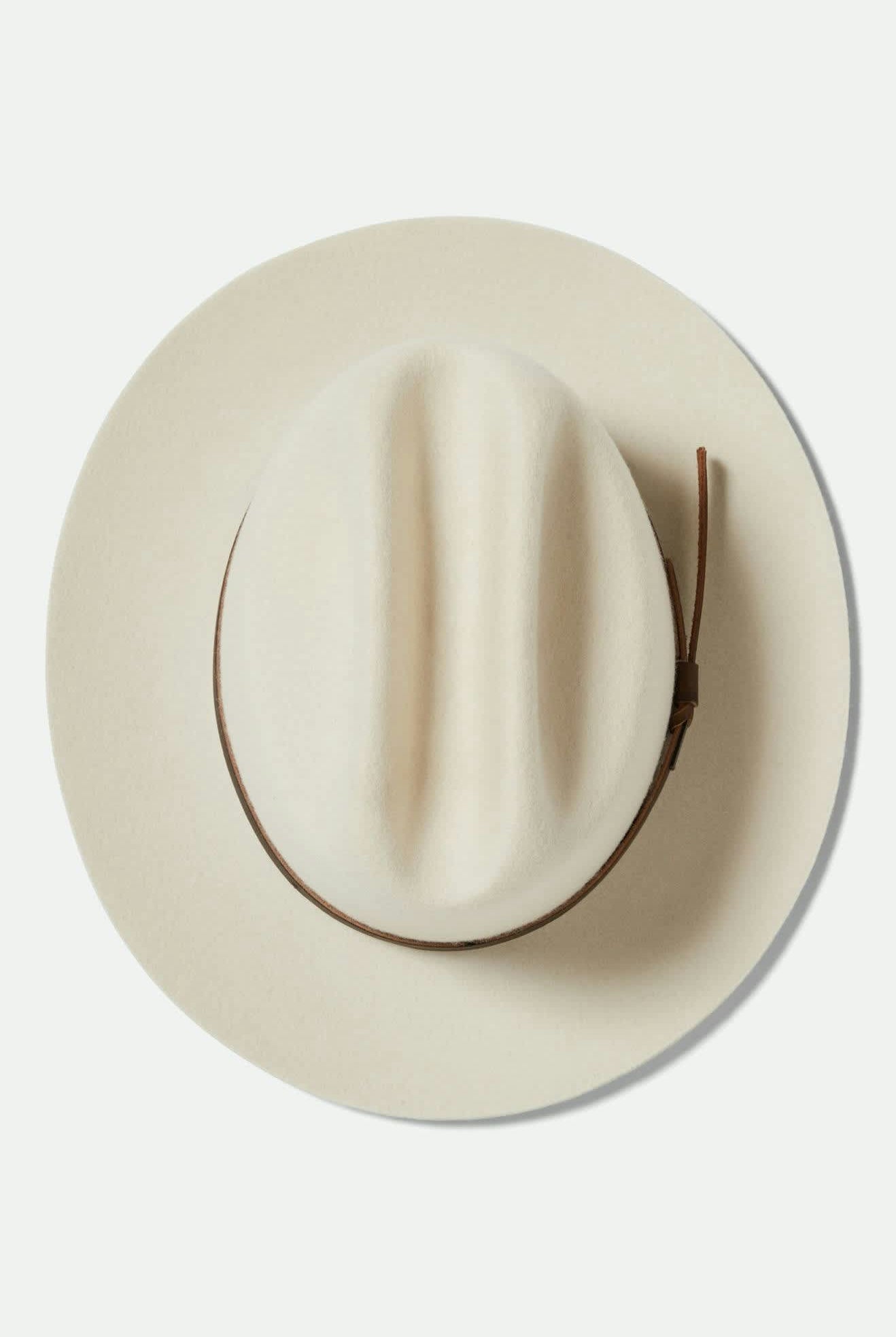 Unisex Hitch Ranch Fedora in the color Off White - Additional Laydown image