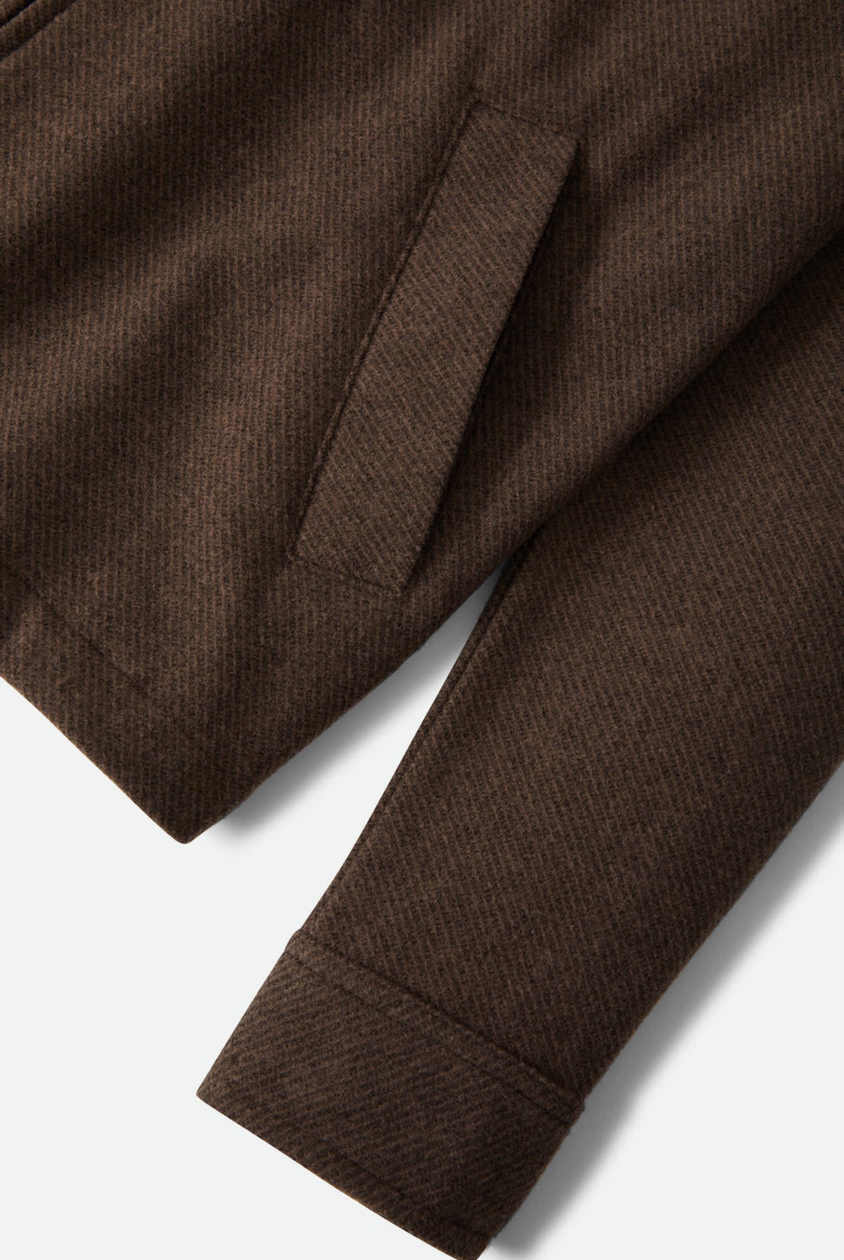 Men's Trademark Zip Flannel Jacket in the color Heathered Brown - Additional Laydown image
