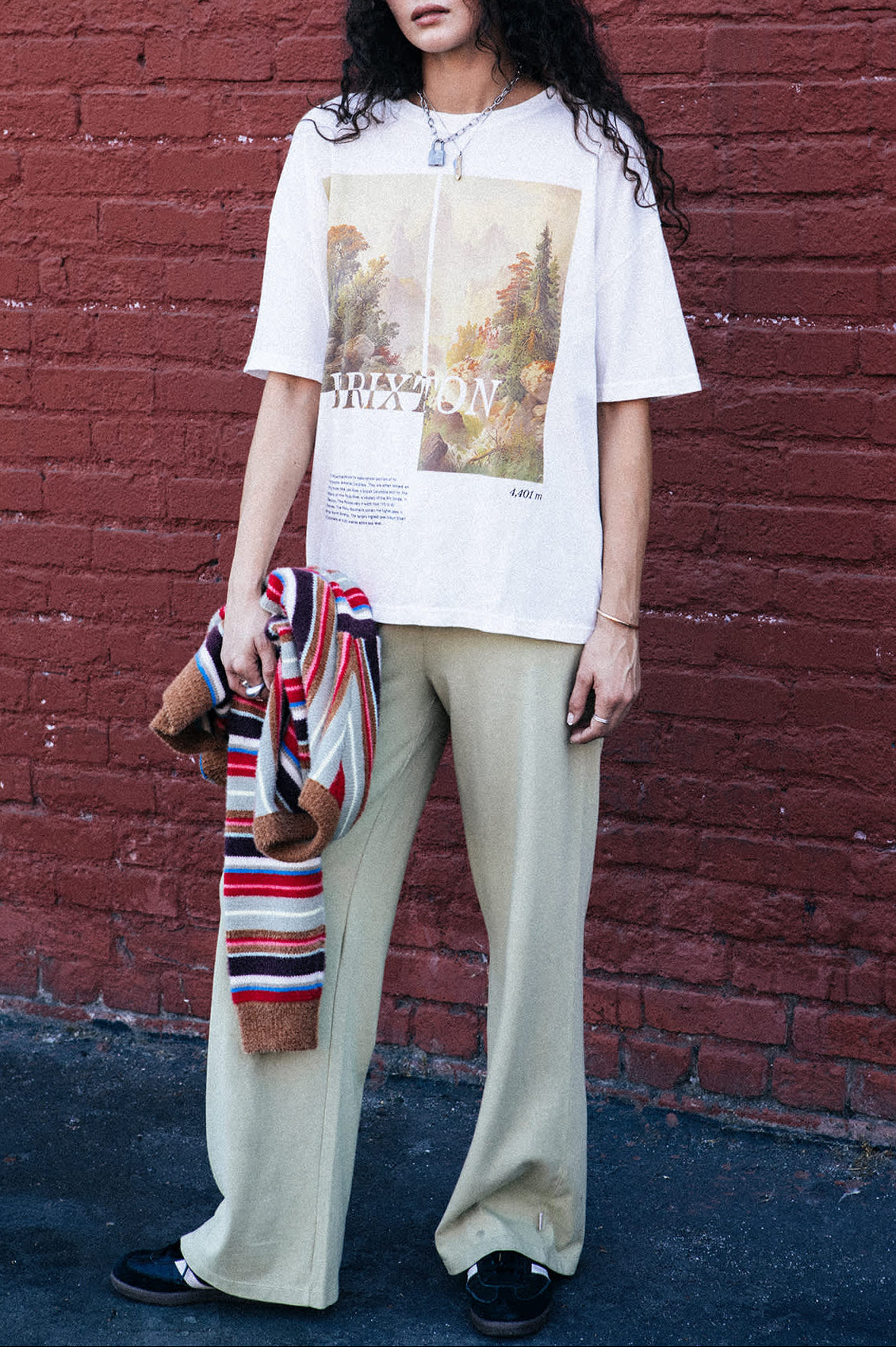 Women's Rocky Mountain Oversized Boyfriend T-Shirt in the color Off White - Men's Lifestyle image