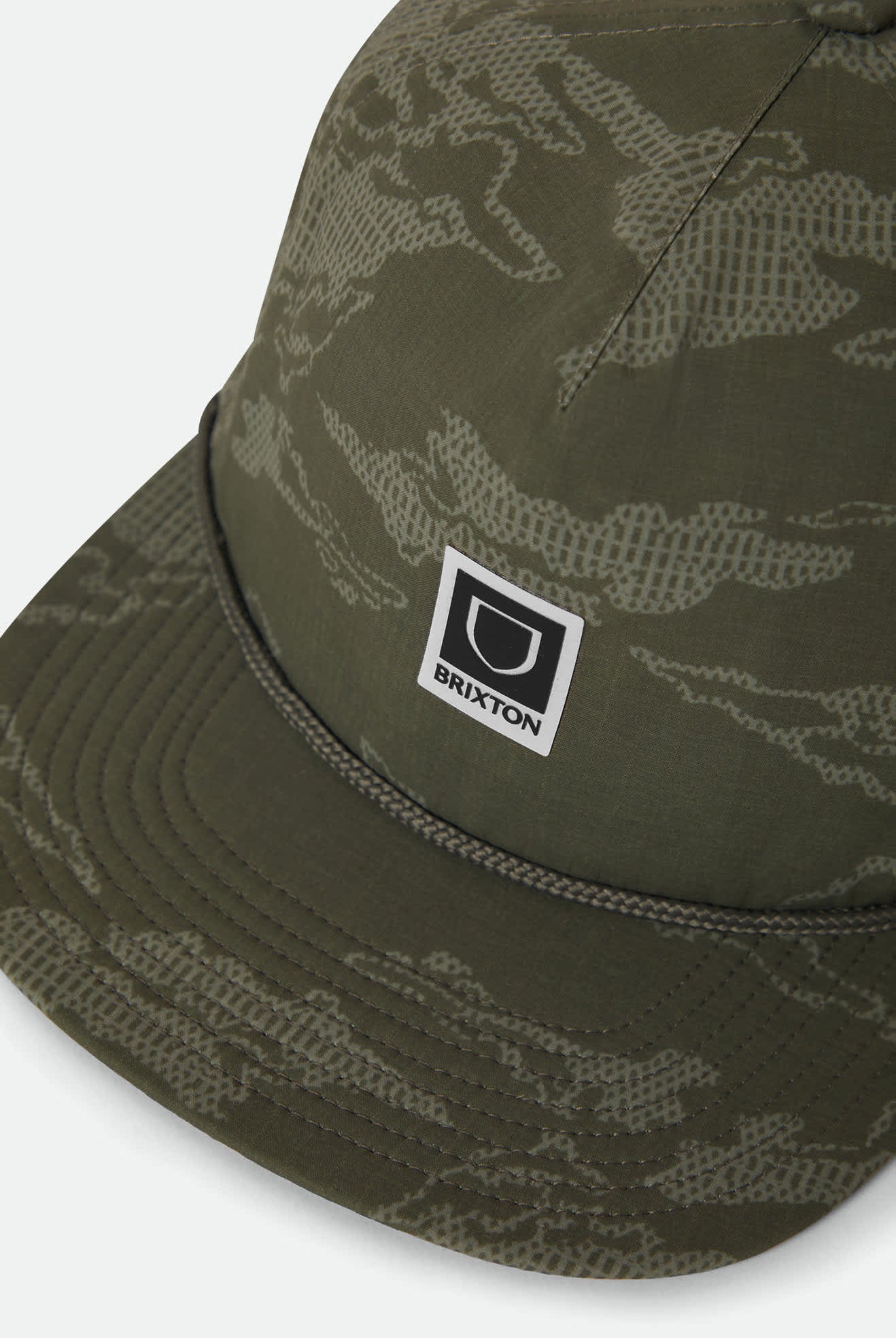 Unisex Journey Performance Snapback in the color Olive Tiger Camo - Additional Laydown image