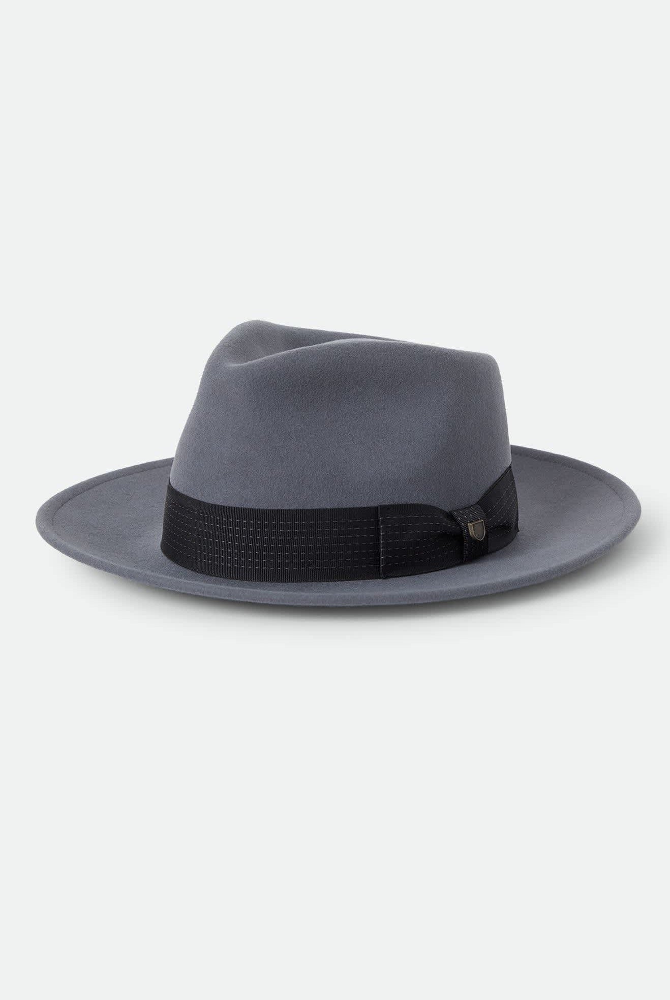 Unisex Eames Fedora in the color Future Grey/Black - Front Product Laydown Image