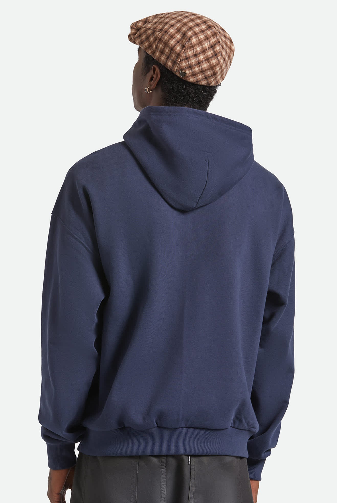 Unisex Hooligan Flat Cap in the color Sand/Brown - Men's Back View