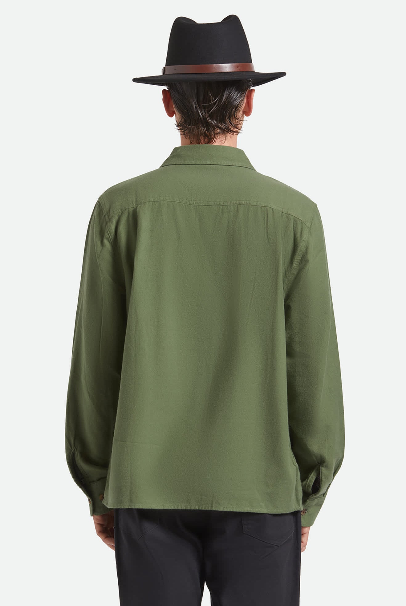 Unisex Messer Fedora in the color Black - Men's Back View