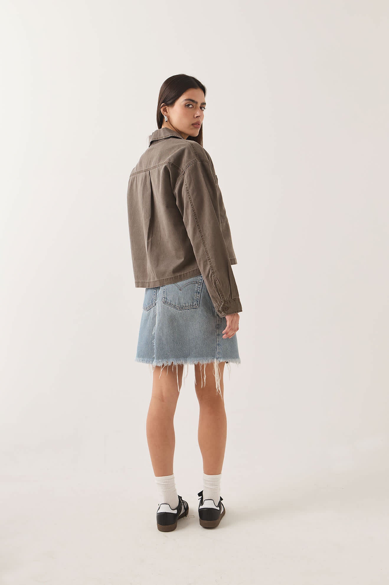 Women's Utopia Overshirt in the color Walnut Brown - Additional Fit image