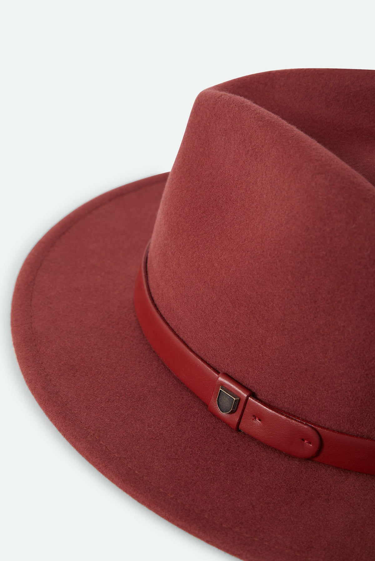 Unisex Messer Fedora in the color Dark Brick/Dark Brick - Additional Laydown image