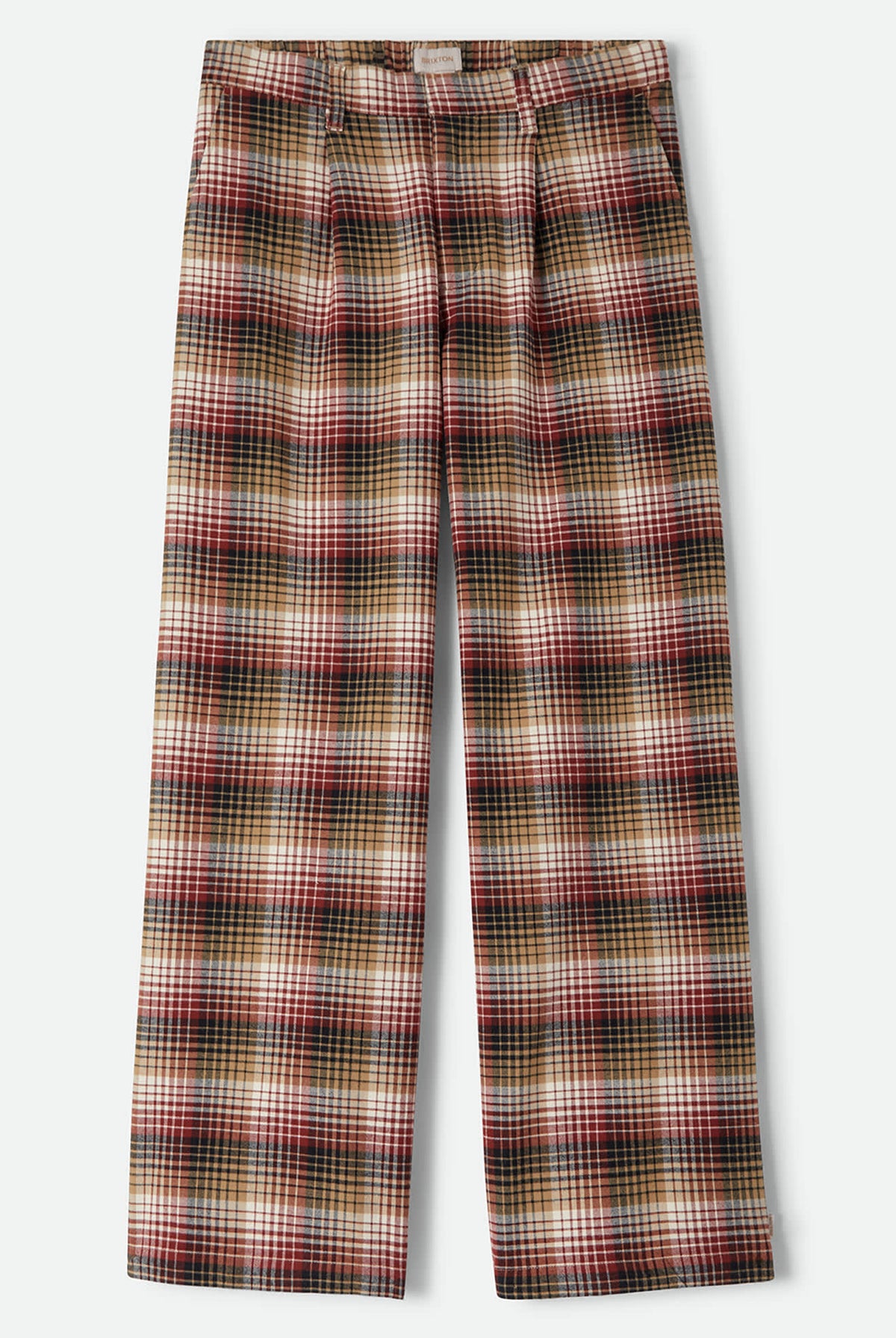Women's Service Trouser Pant in the color Plaid Mash Up - Front Product Laydown Image