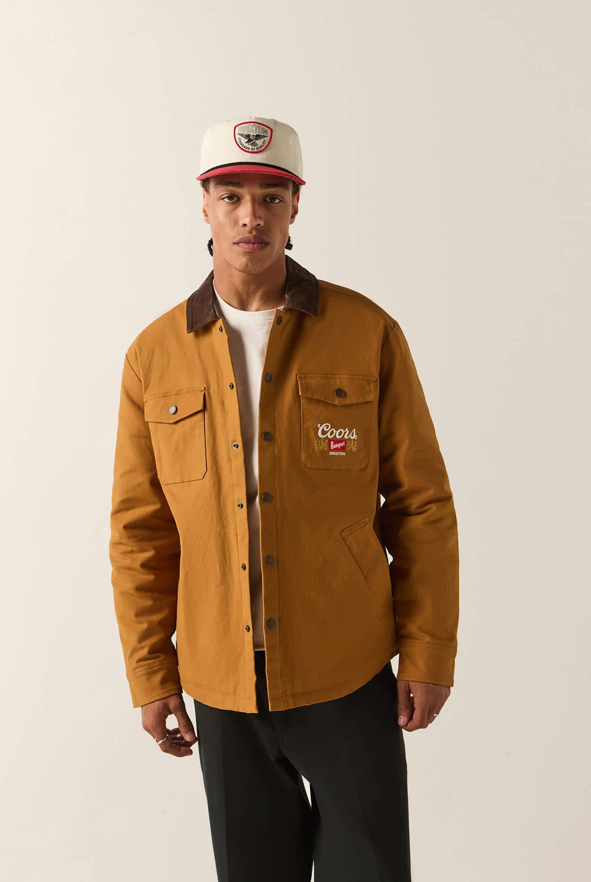 Men's Coors Durham Lined Jacket in the color Golden Brown - Men's Front View