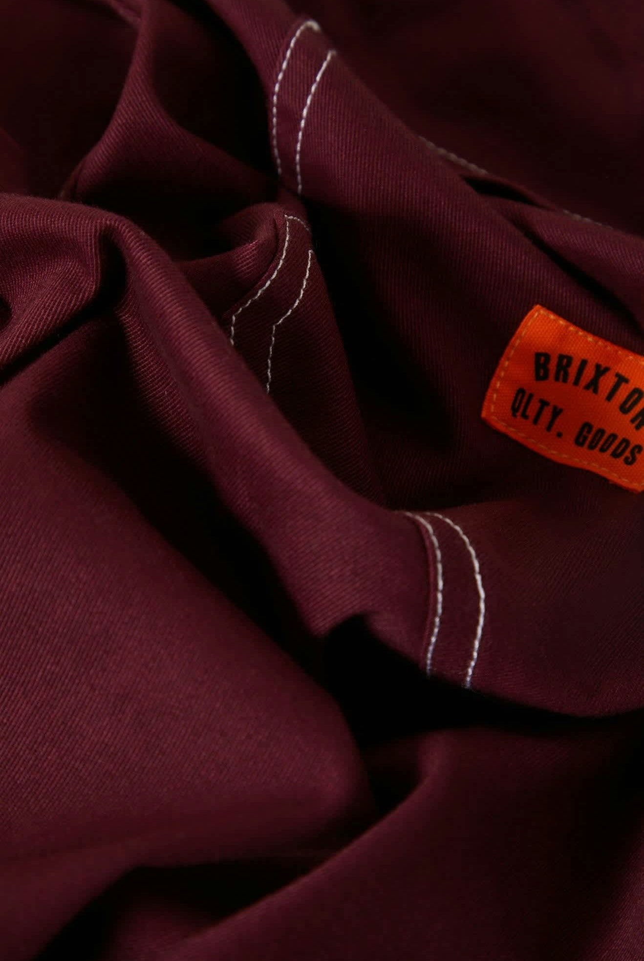 Men's Union Baggy Pant in the color Port - Additional Laydown image