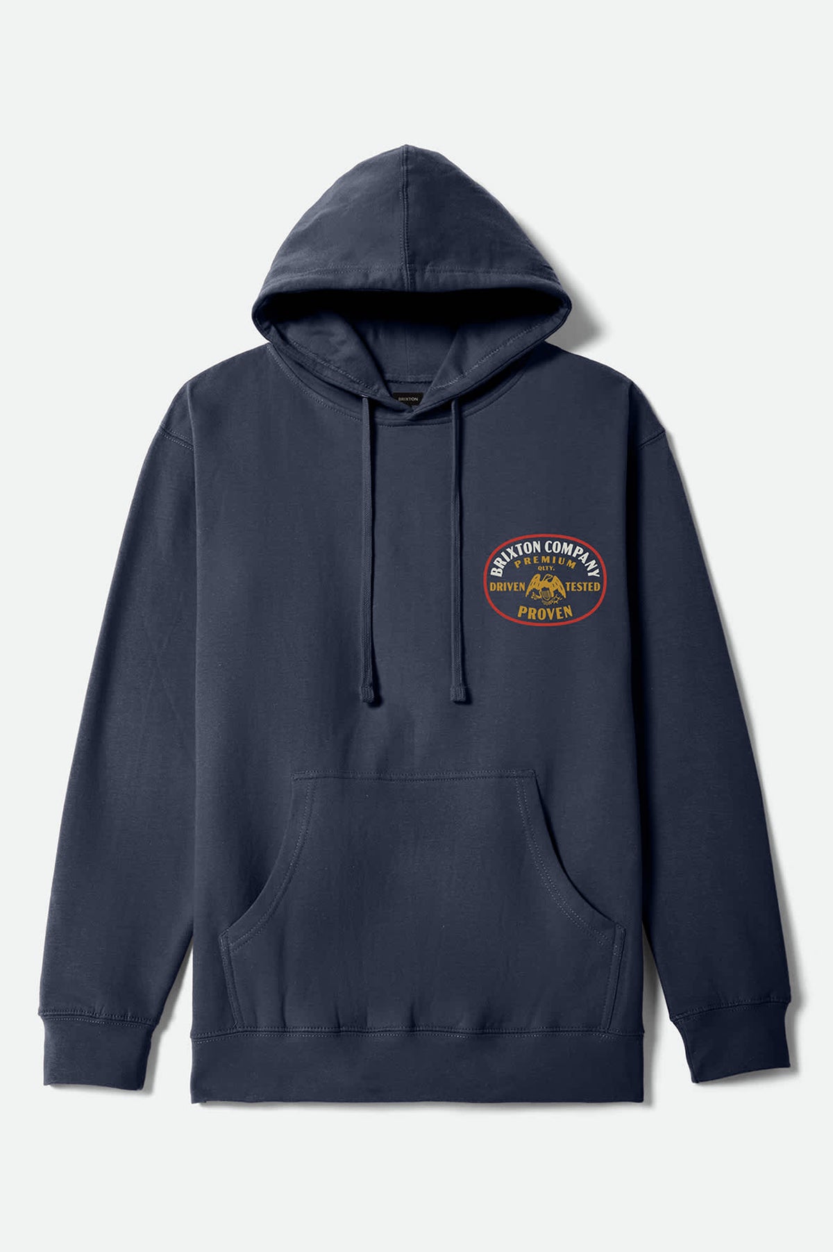 Men's Windmar Hoodie in the color Washed Navy - Front Product Laydown Image