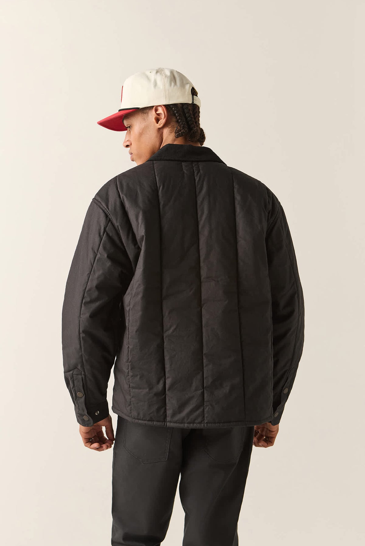 Men's Cass II Jacket in the color Black - Men's Back View