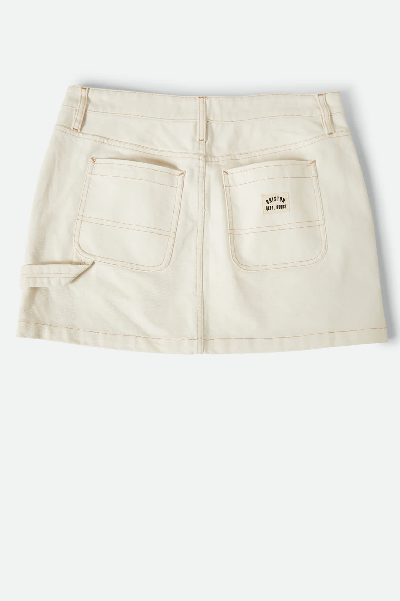 Women's Essex Painter Mini Skirt in the color Egret White - Additional Laydown image