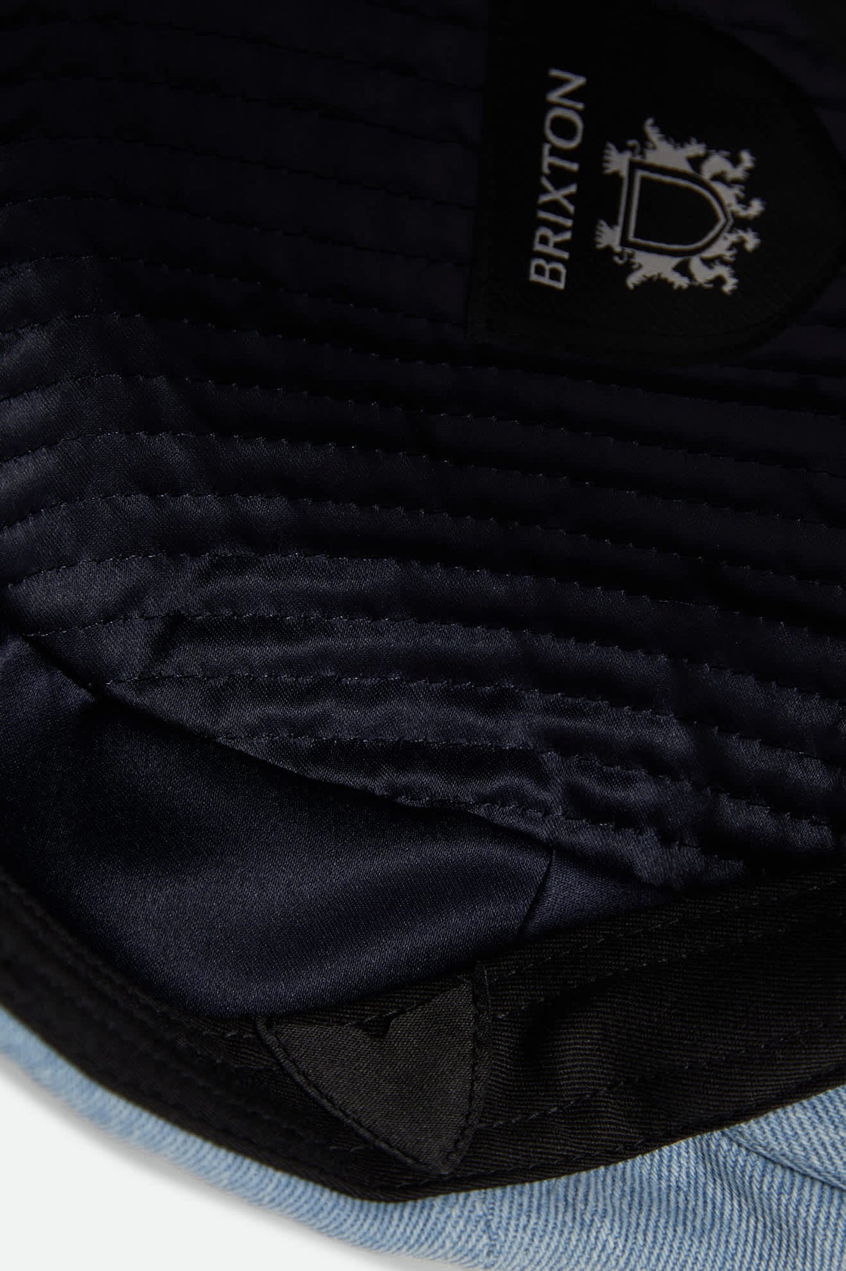 Unisex Brood Newsboy Cap in the color Light Indigo Wash - Additional Laydown image
