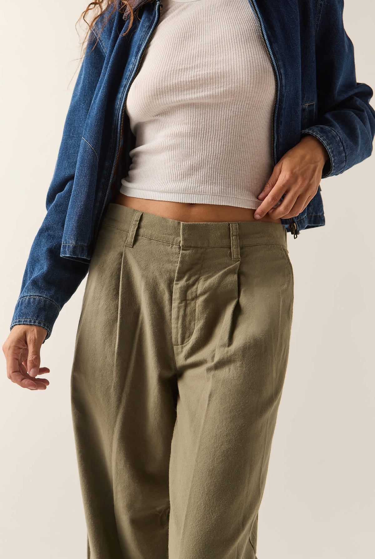 Women's Service Trouser Pant in the color Olive Surplus - Additional Fit image
