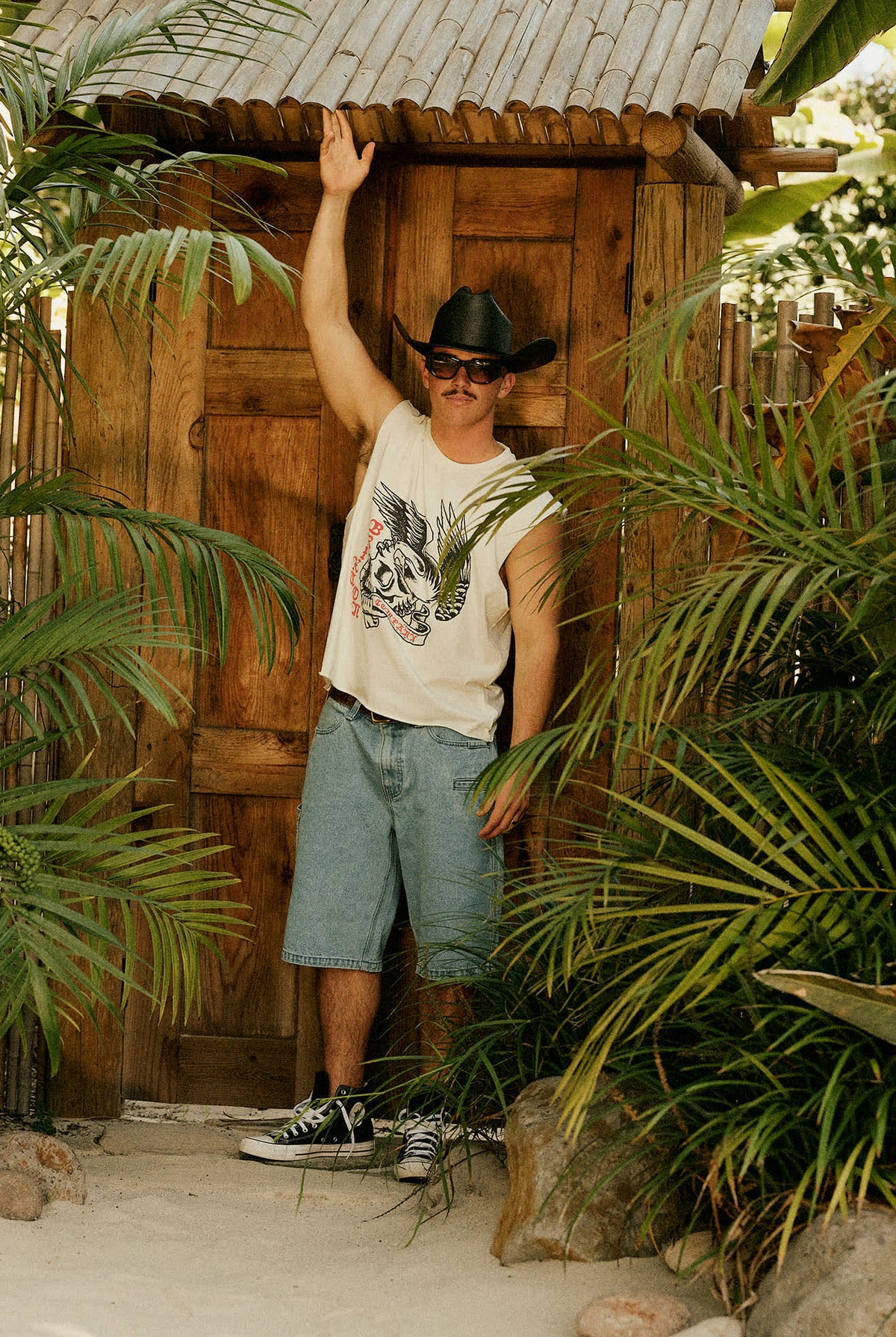 Unisex Laredo Straw Cowboy Hat in the color Black - Men's Lifestyle 2.0