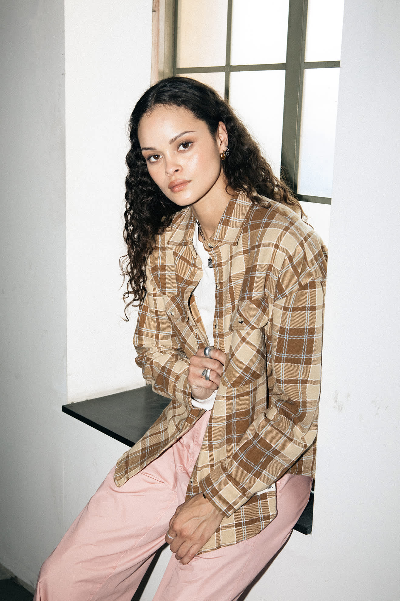 Women's Bowery Vintage L/S Overshirt in the color Washed Copper - Men's Lifestyle image