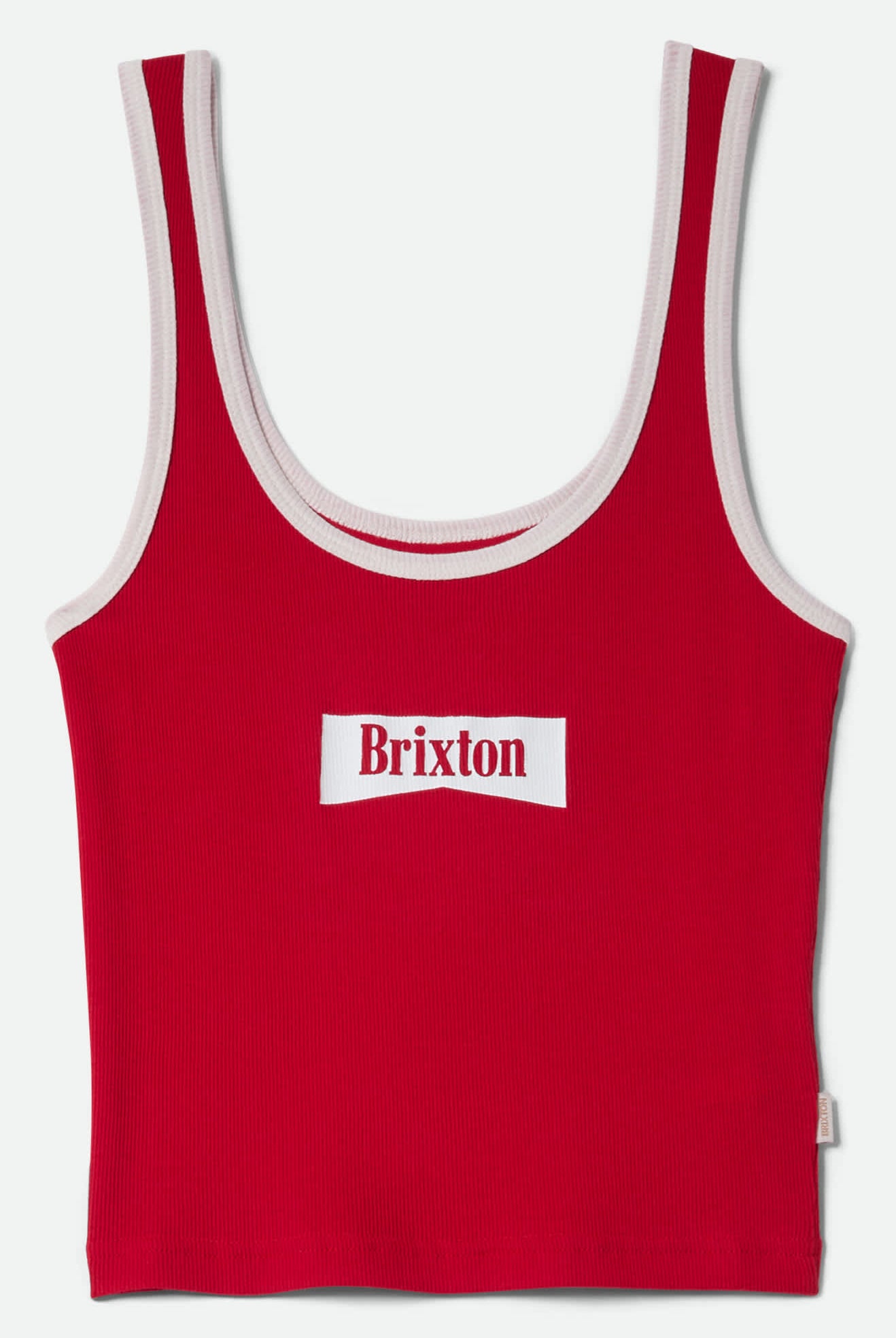Women's Brixton Banner Ringer A-Tank in the color Adrenaline Rush - Front Product View