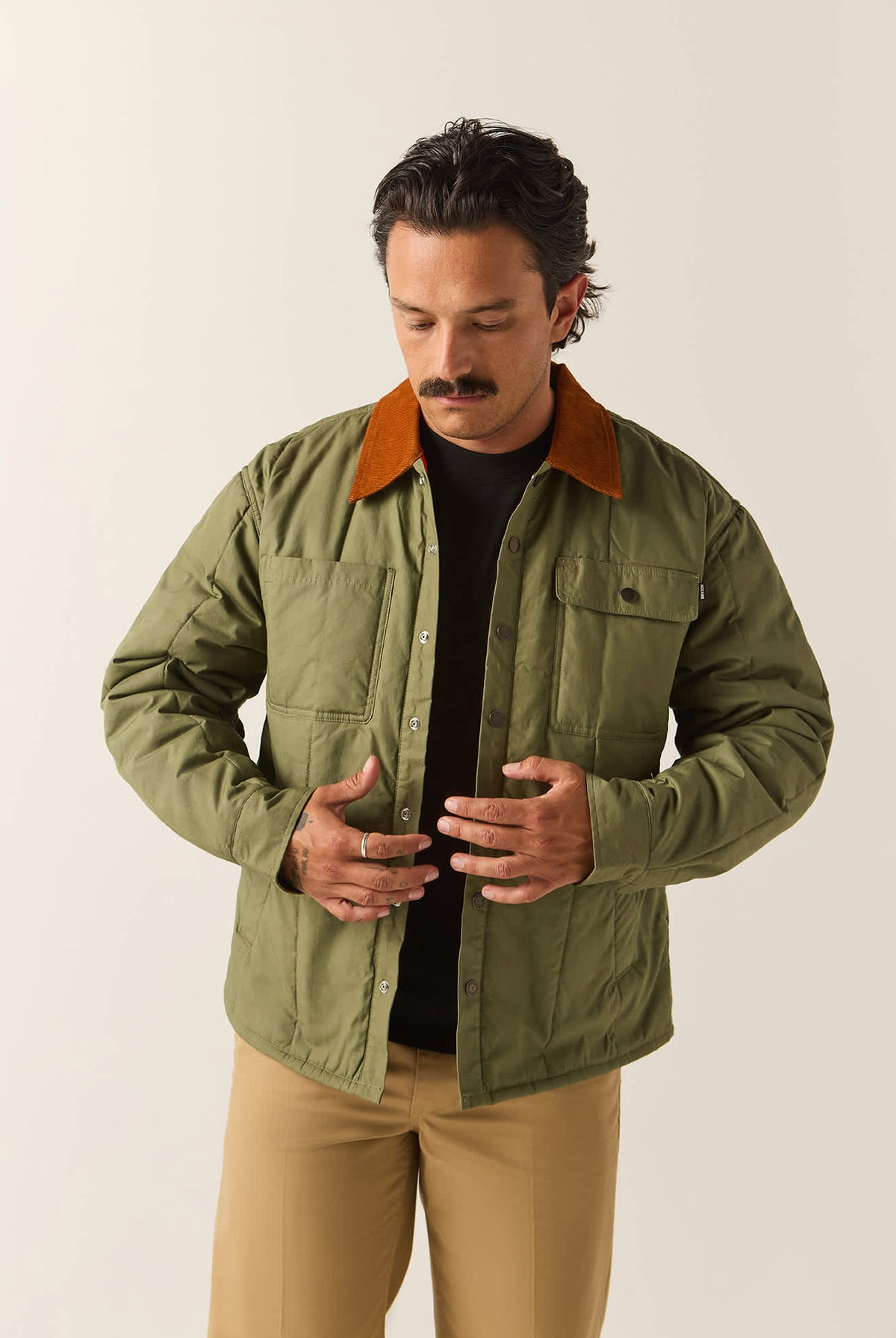 Men's Cass II Jacket in the color Olive Surplus - Men's Front View