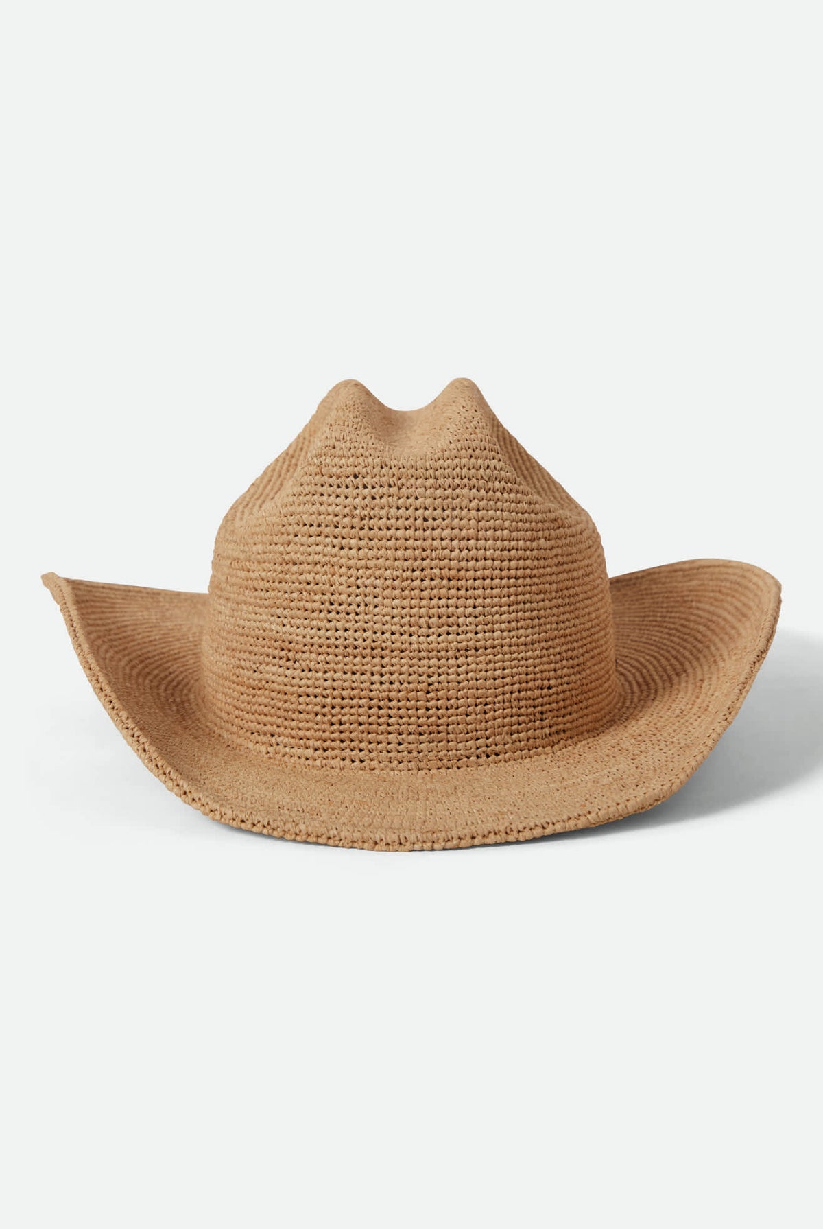 Women's Odessa Straw Packable Cowboy Hat in the color Tan - Additional Laydown image