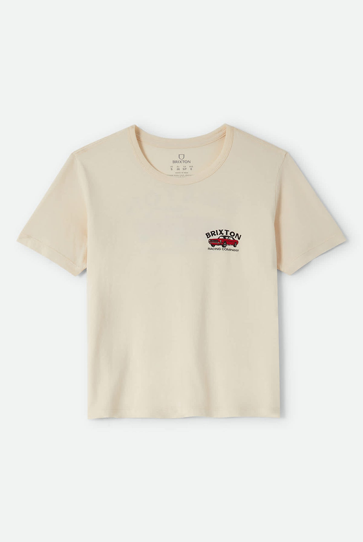 Women's High Speed Standard Crew T-Shirt in the color Whitecap - Front Product Laydown Image
