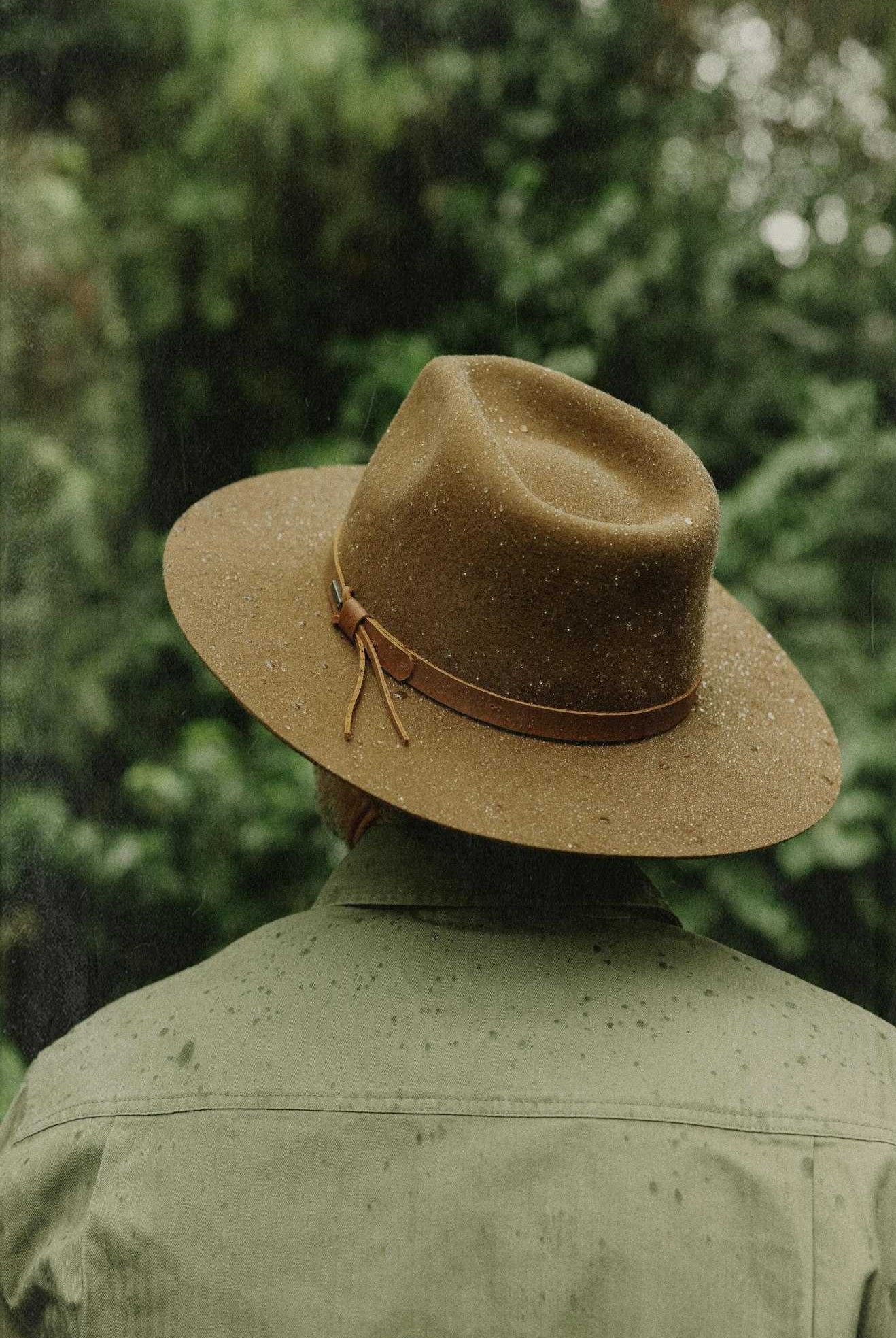Brixton Unisex Hawkins WTHR GUARD™ Cowboy Hat - Coffee | Lifestyle 4