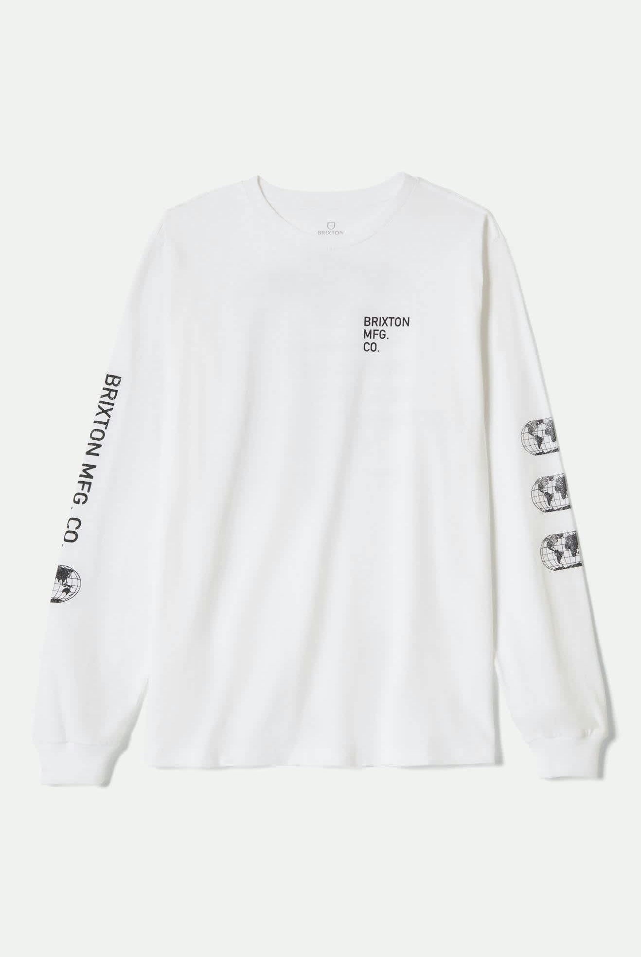 Men's Union L/S Standard T-Shirt in the color White - Front Product View
