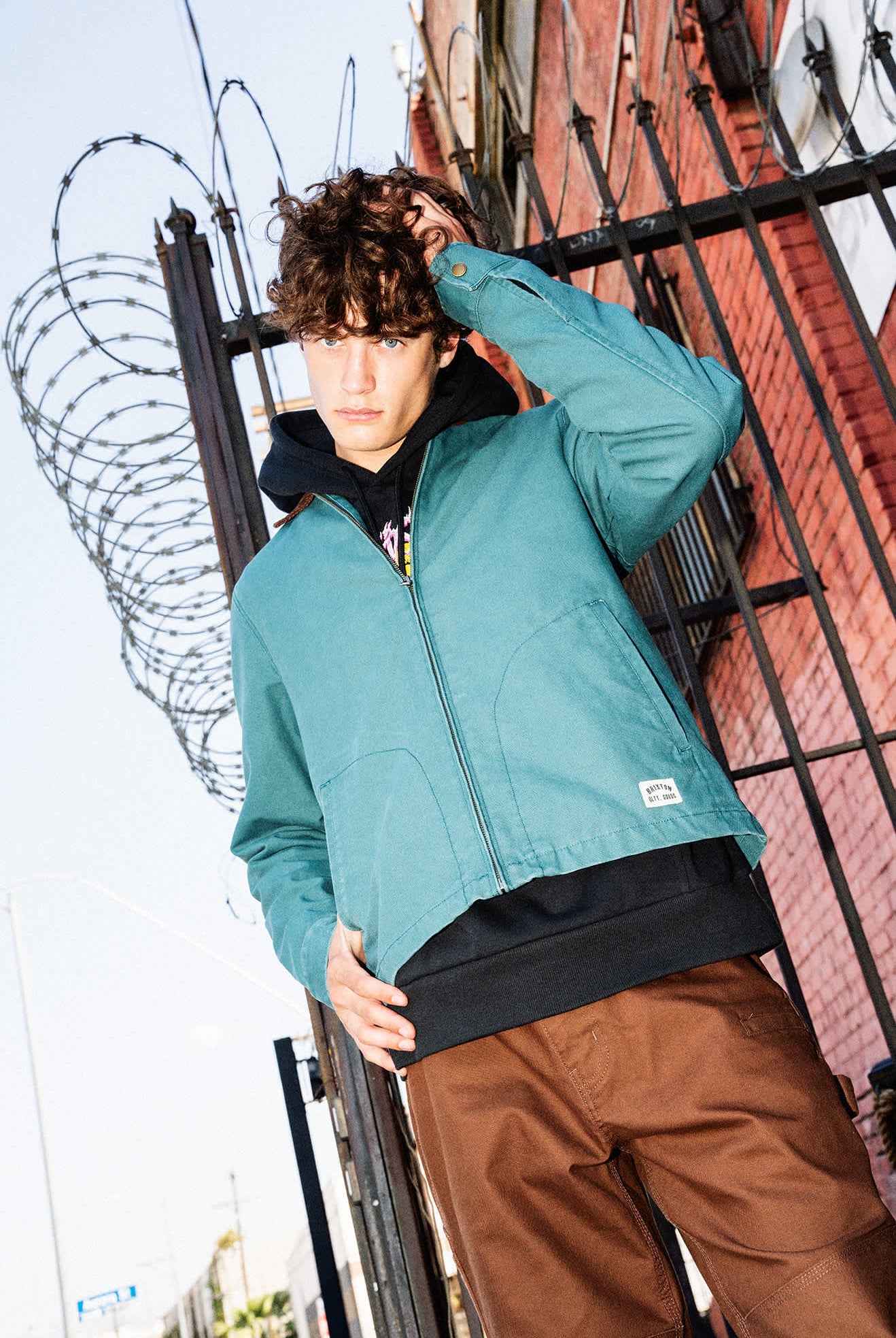 Men's Mechanic Garage Jacket in the color Night Sage - Men's Lifestyle image