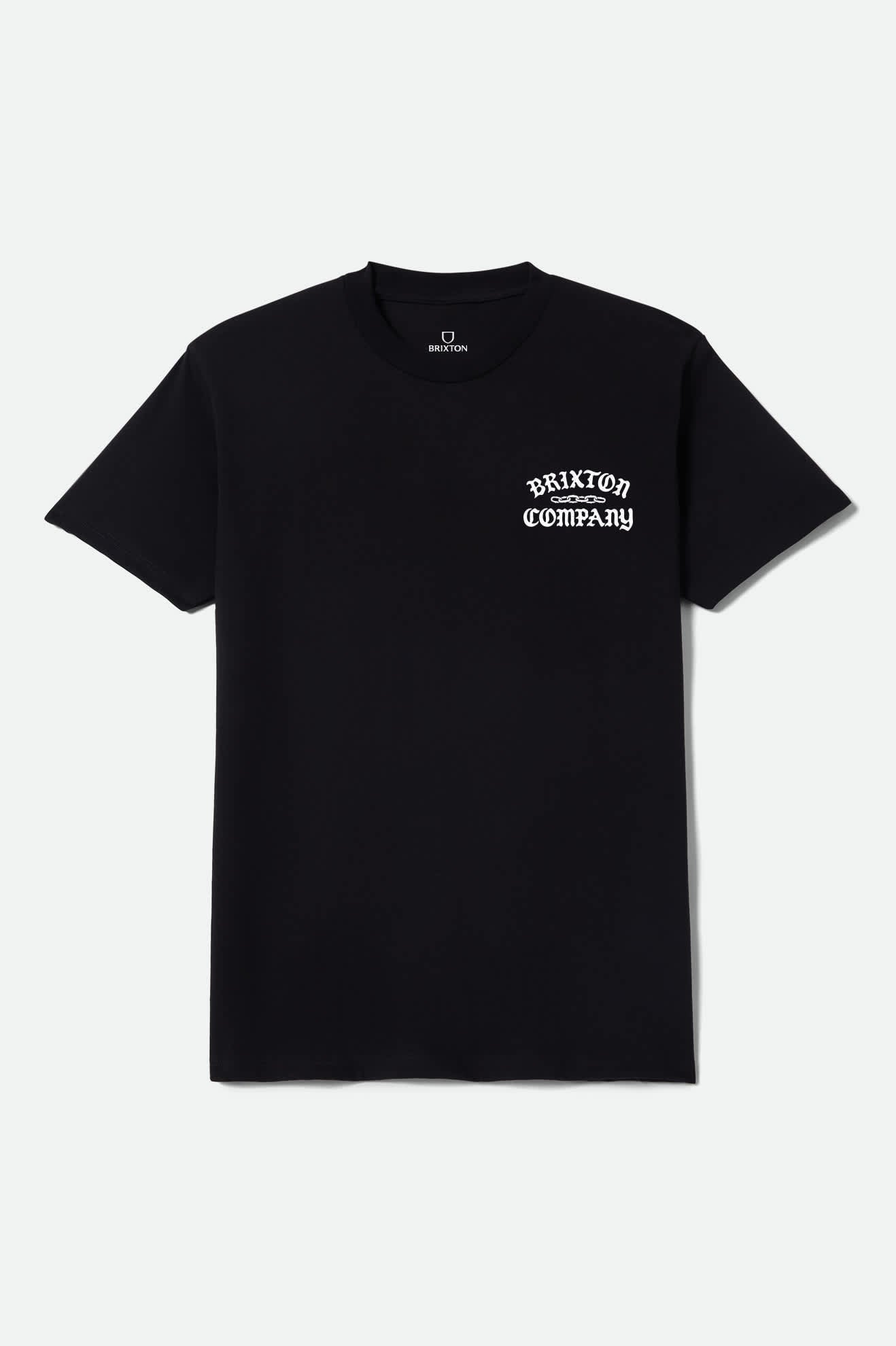 Men's Chains Short Sleeve T-Shirt in the color Black - Front Product Laydown Image