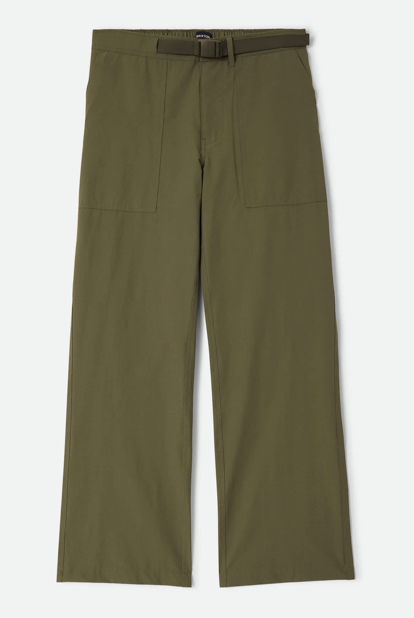 Men's Journey Utility Pant in the color Dark Olive/Olive Surplus - Front Product Laydown Image