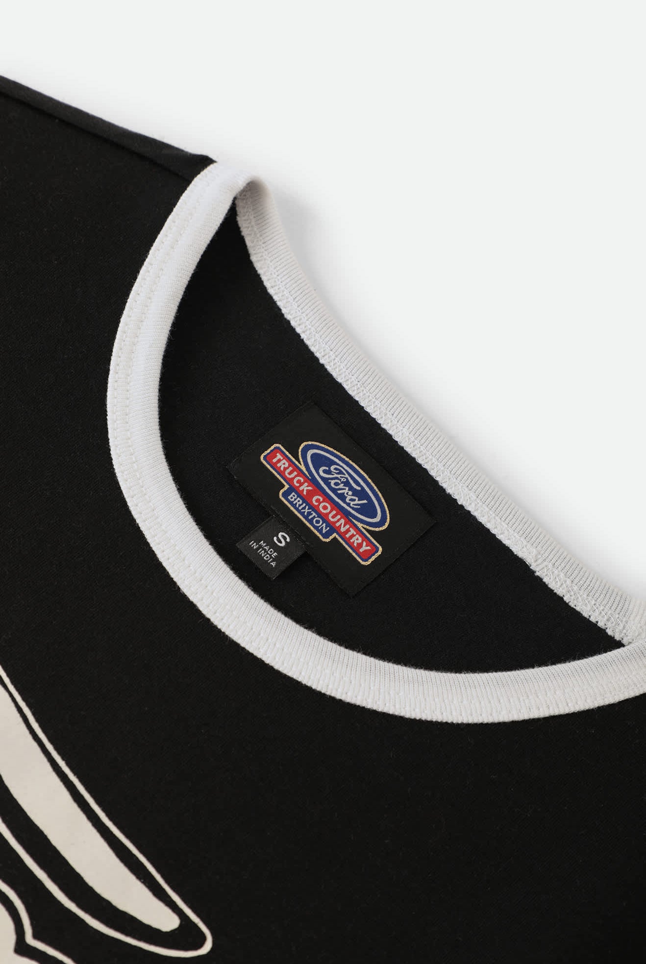 Women's Ford Mud Marathon Ringer T-Shirt in the color Burnt Rubber - Additional Laydown image