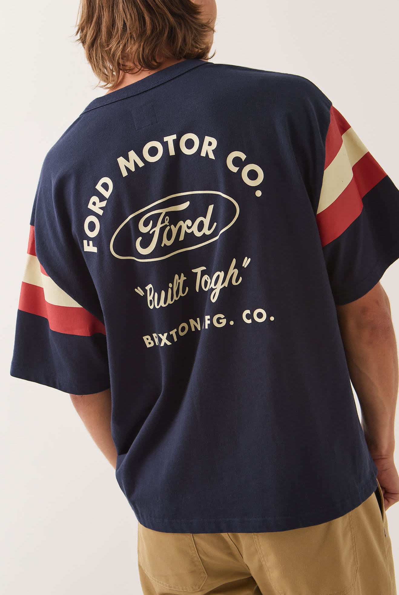 Men's Ford Built Tough Jersey in the color American Navy - Additional Fit image