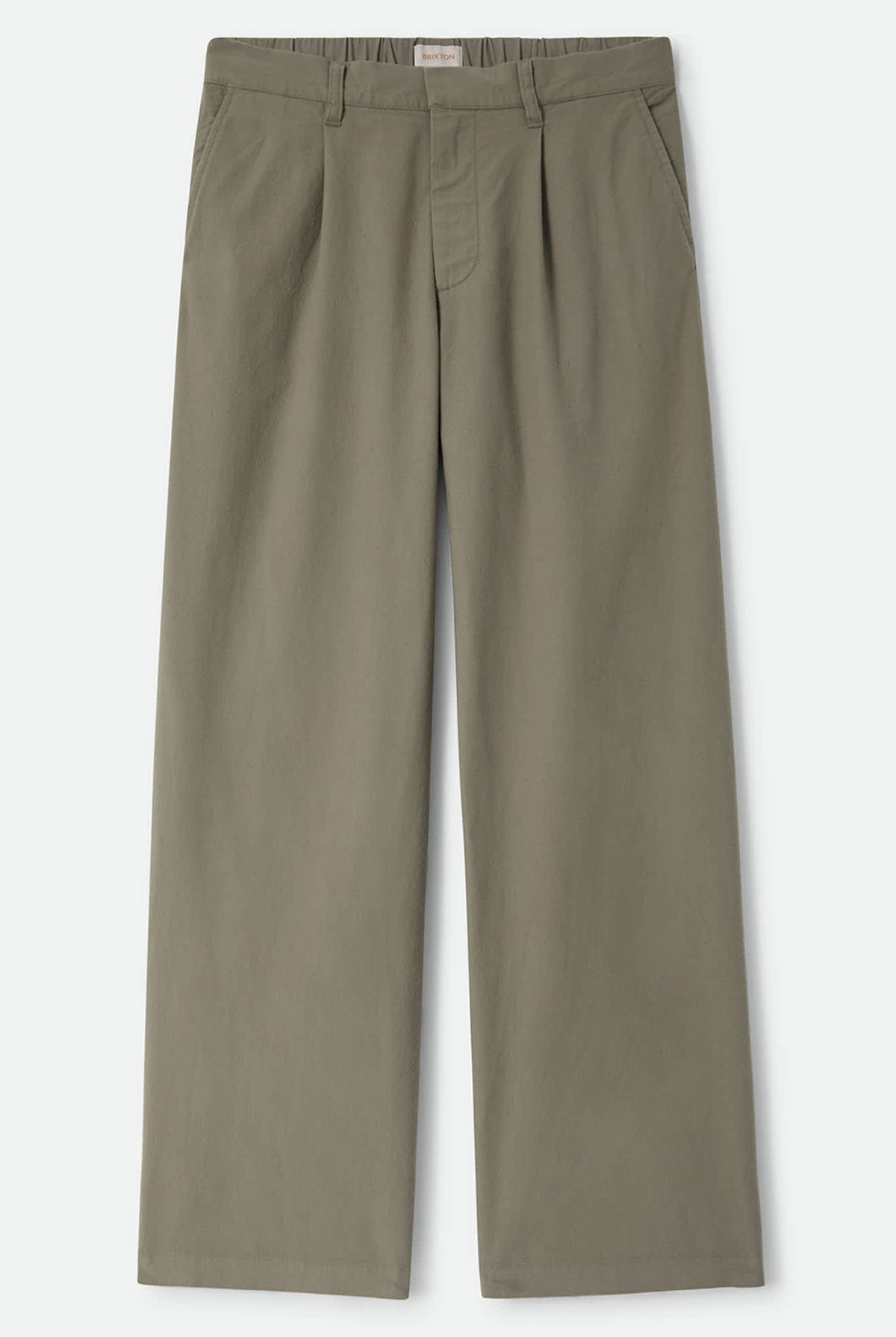 Women's Service Trouser Pant in the color Olive Surplus - Front Product Laydown Image