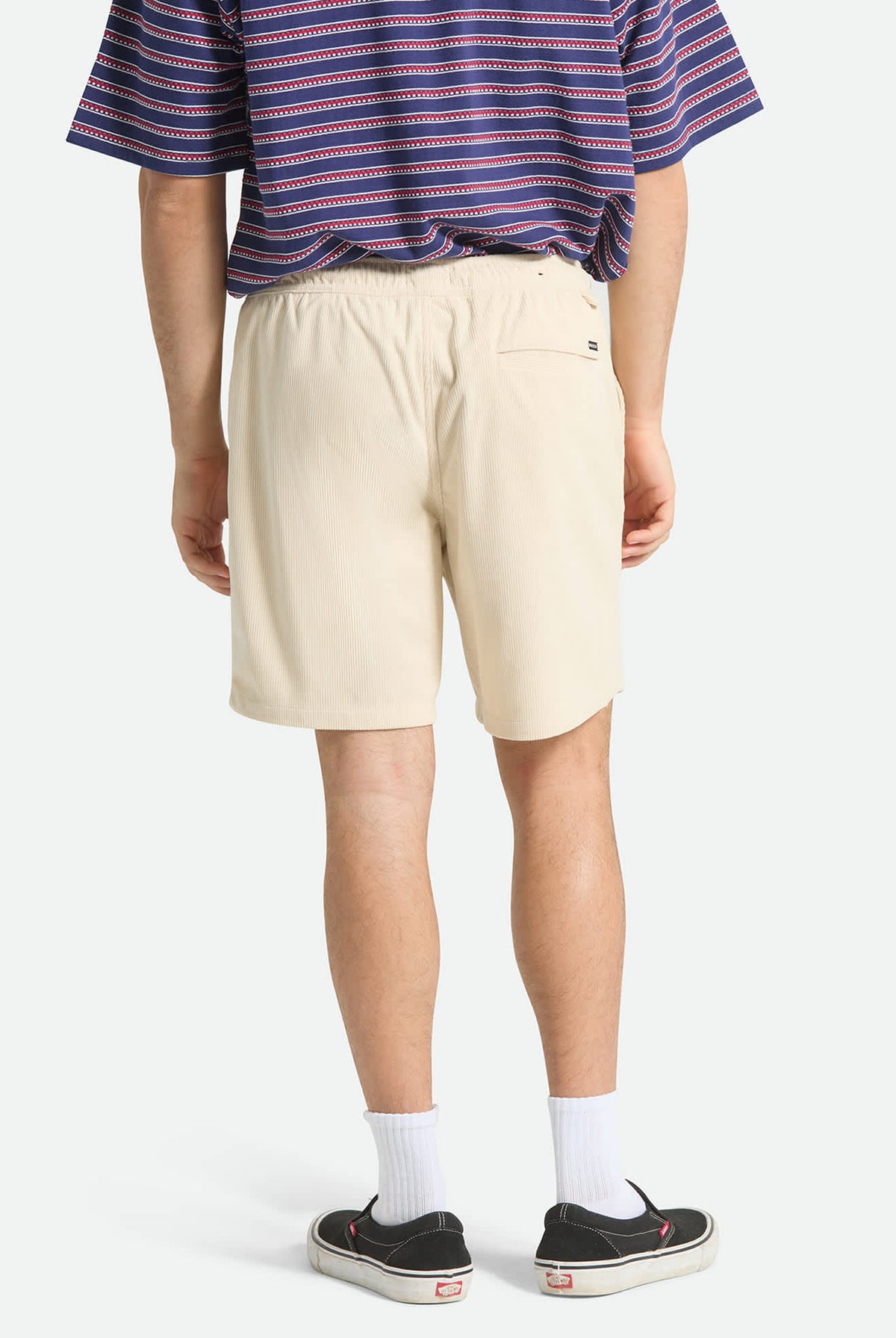 Men's Everyday Corduroy Short in the color Whitecap - Men's Back View