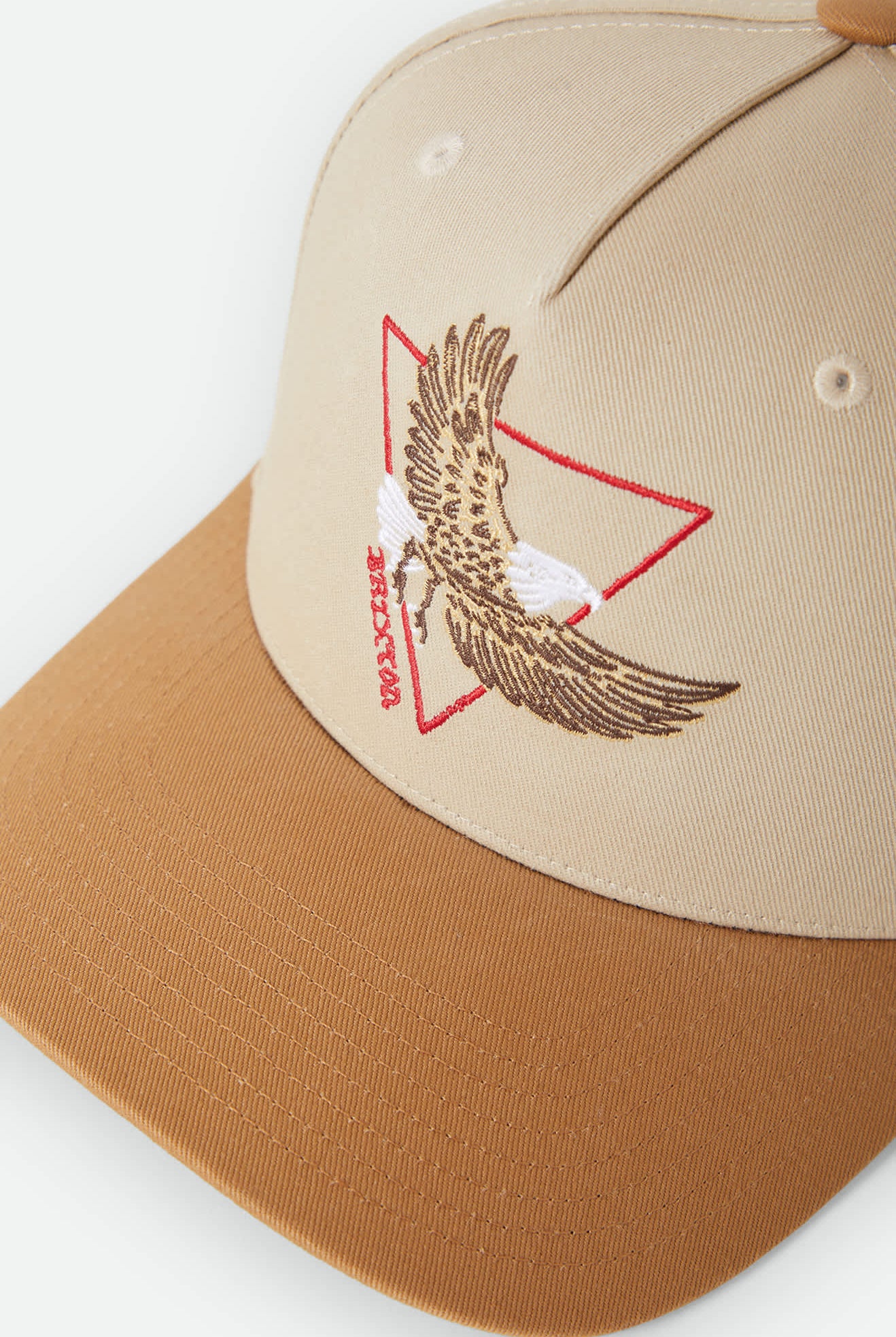 Unisex Opal Netplus Snapback in the color Sand/Dark Khaki - Additional Laydown image