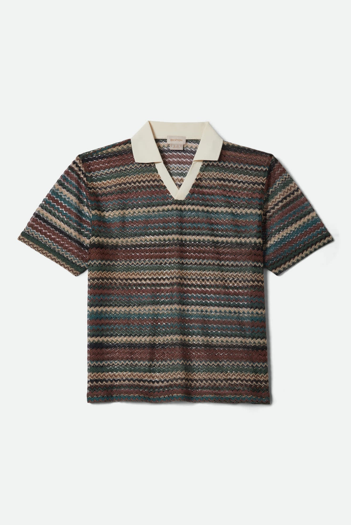 Women's Varsity T-Shirt in the color Multi Retro Stripe - Front Product View
