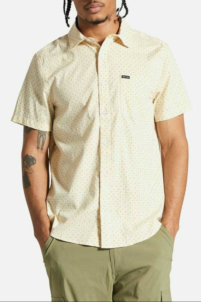 Men's Fit, front | Charter Print S/S Shirt - Whitecap Micro
