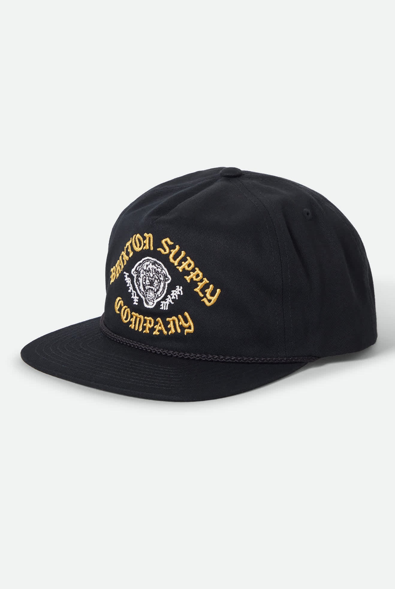 Unisex Morado Snapback in the color Black - Front Product Laydown Image