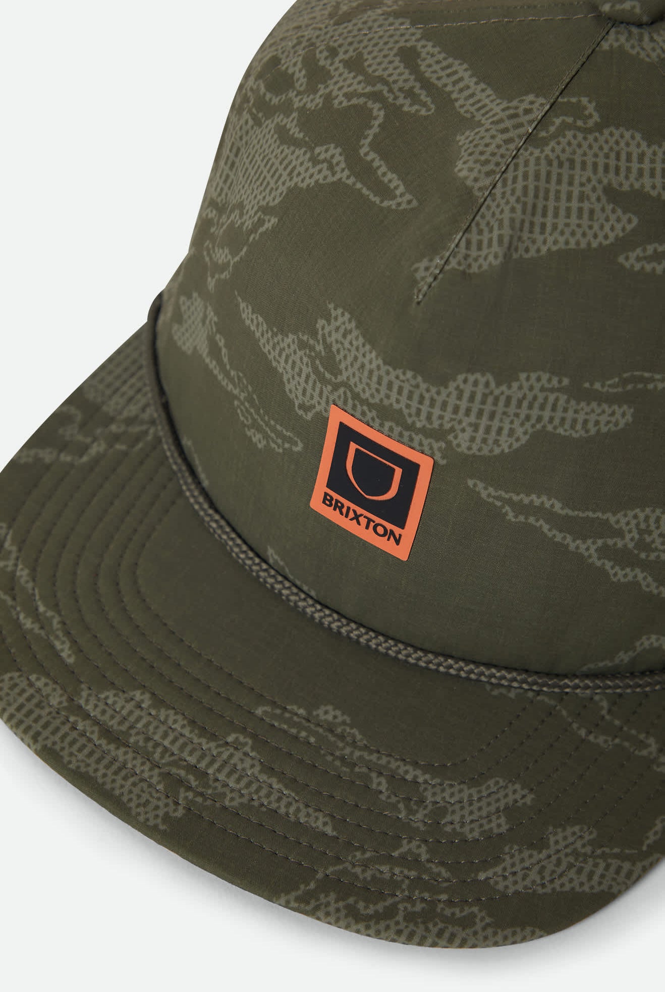 Unisex Journey Performance Snapback in the color Olive Tiger Camo - Additional Laydown image