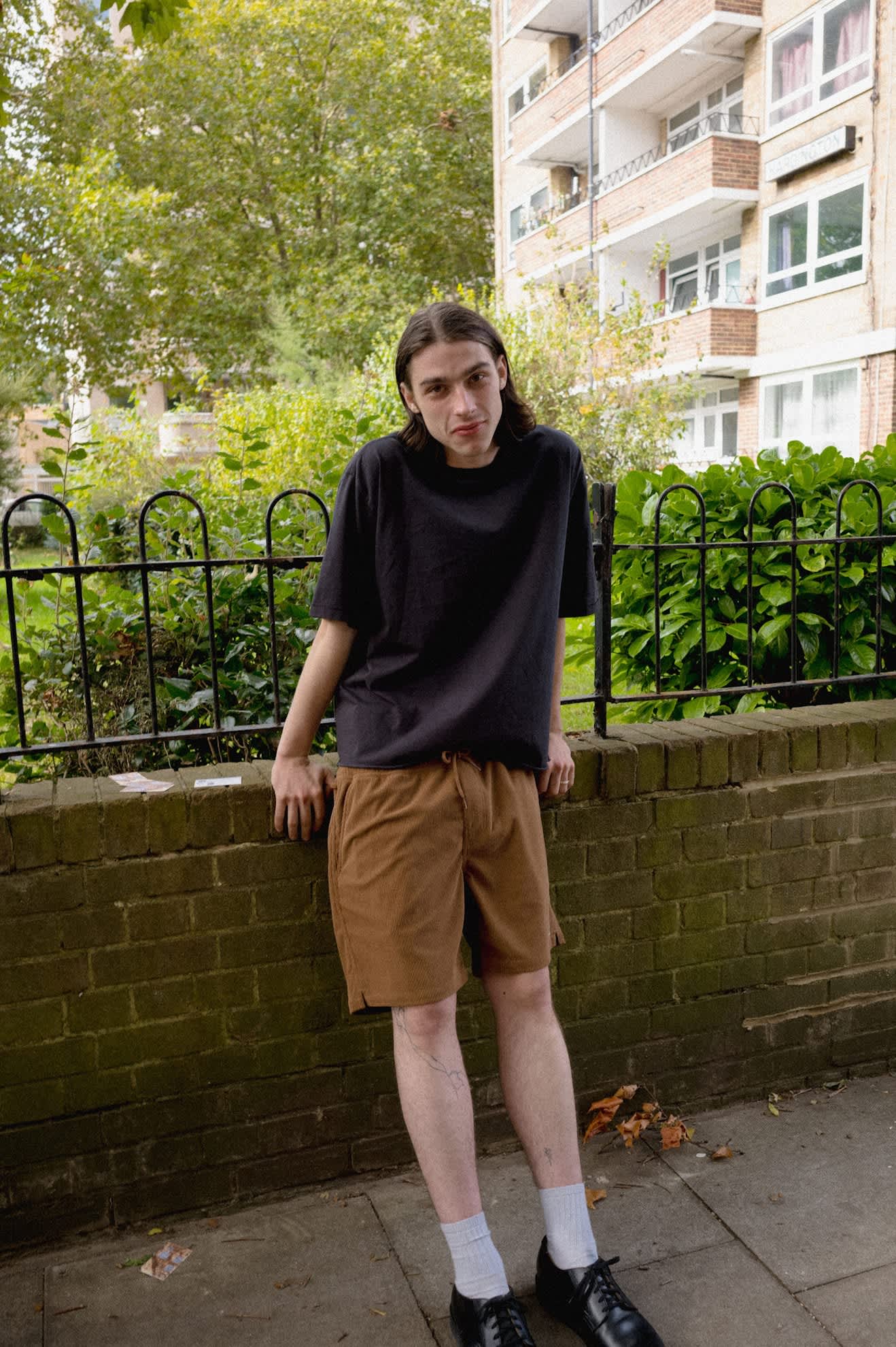 Men's Brixton Baseline Relaxed T-Shirt in the color Black - Men's Lifestyle 3.0