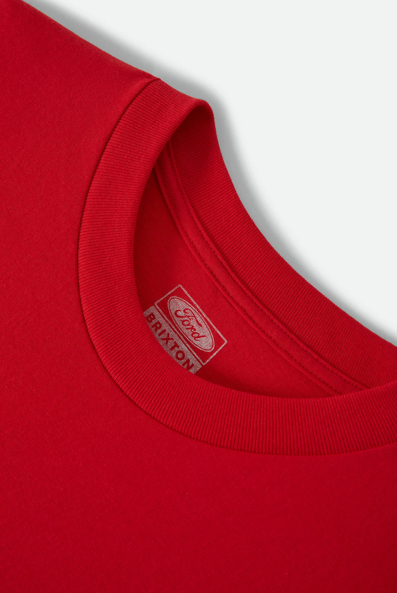 Men's Ford 4x4 Chrome T-Shirt in the color Rangoon Red - Additional Laydown image