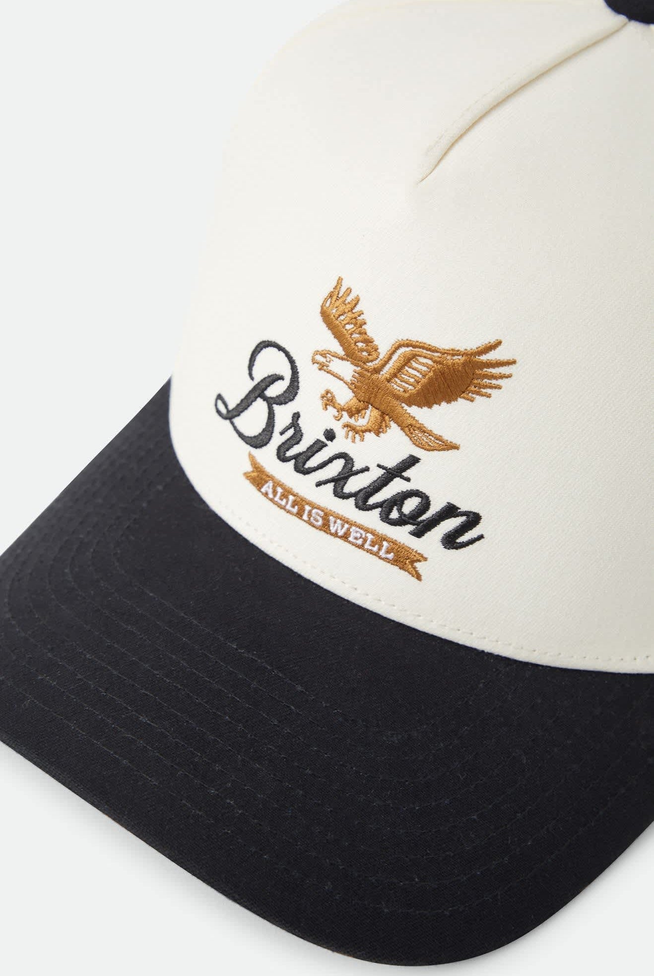 Unisex Well Netplus Snapback in the color Whitecap/Black - Additional Laydown image