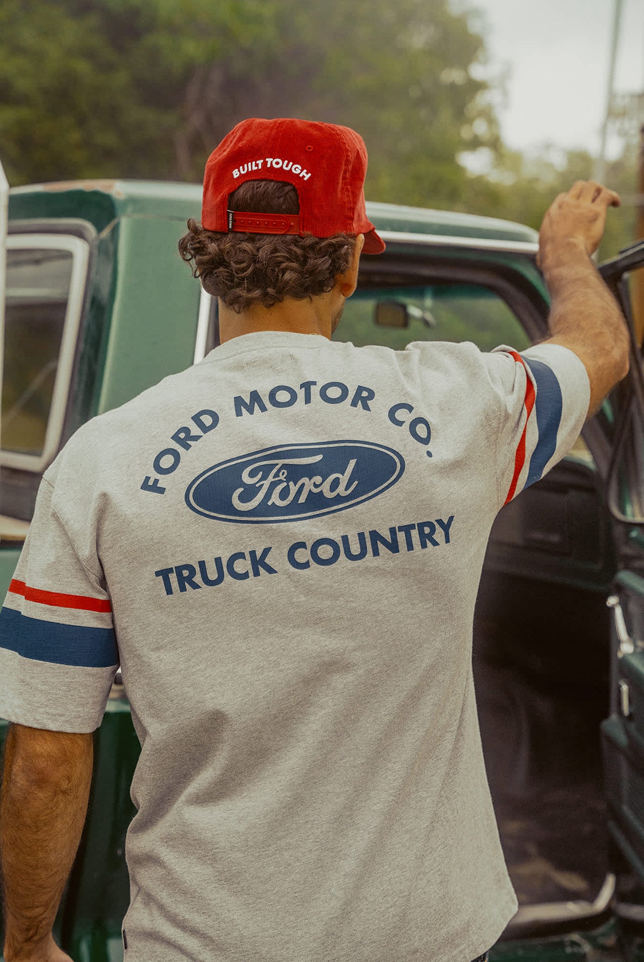 Men's Ford Truck Country Jersey in the color Heather Grey - Men's Lifestyle image