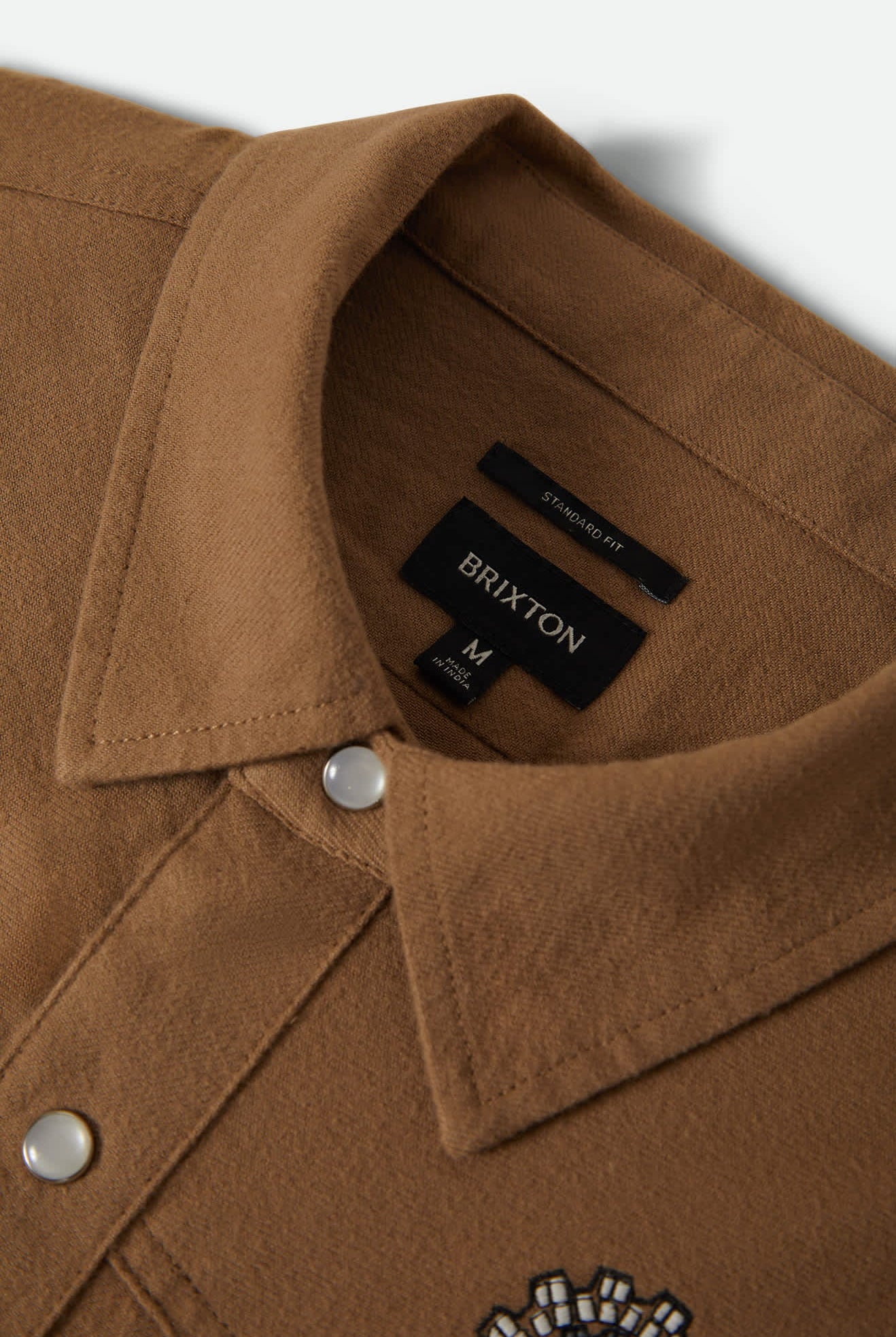 Men's Waylon Lightweight Overshirt in the color Khaki - Additional Laydown image