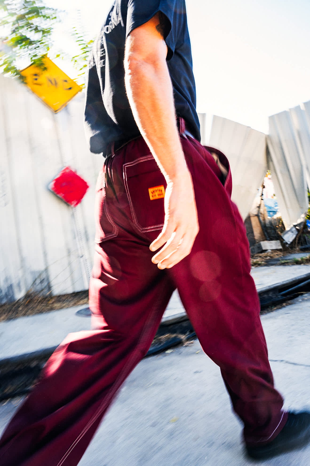 Men's Union Baggy Pant in the color Port - Men's Lifestyle image