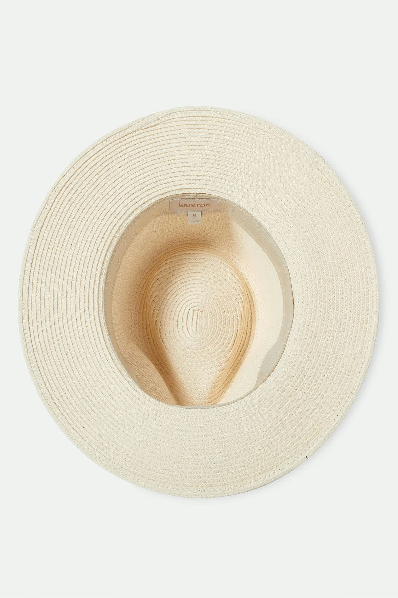 Women's Carolina Straw Packable Travel Hat in the color Bone/Bone - Additional Laydown image