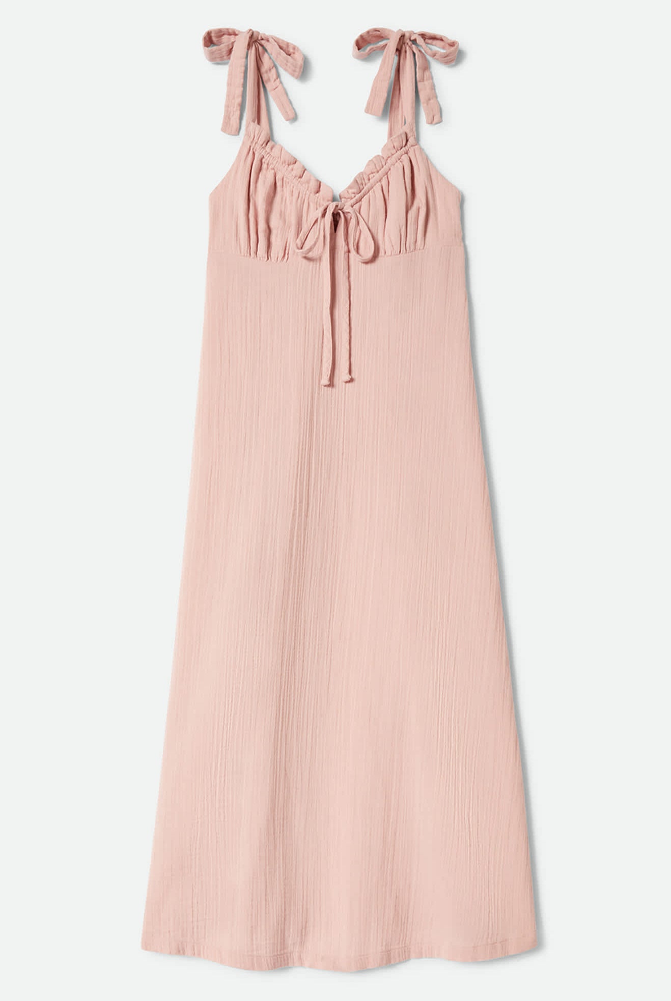Women's The Tie Dress in the color Silver Pink - Front Product Laydown Image