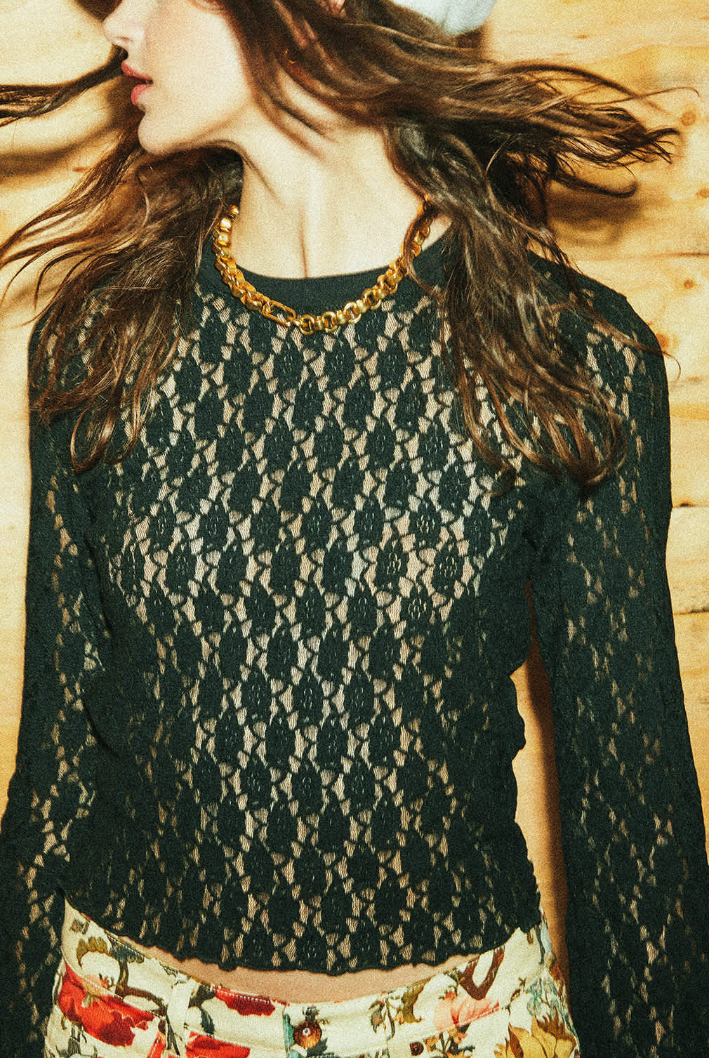 Women's Dolly Slim L/S Knit T-Shirt in the color Black - Women's Lifestyle image