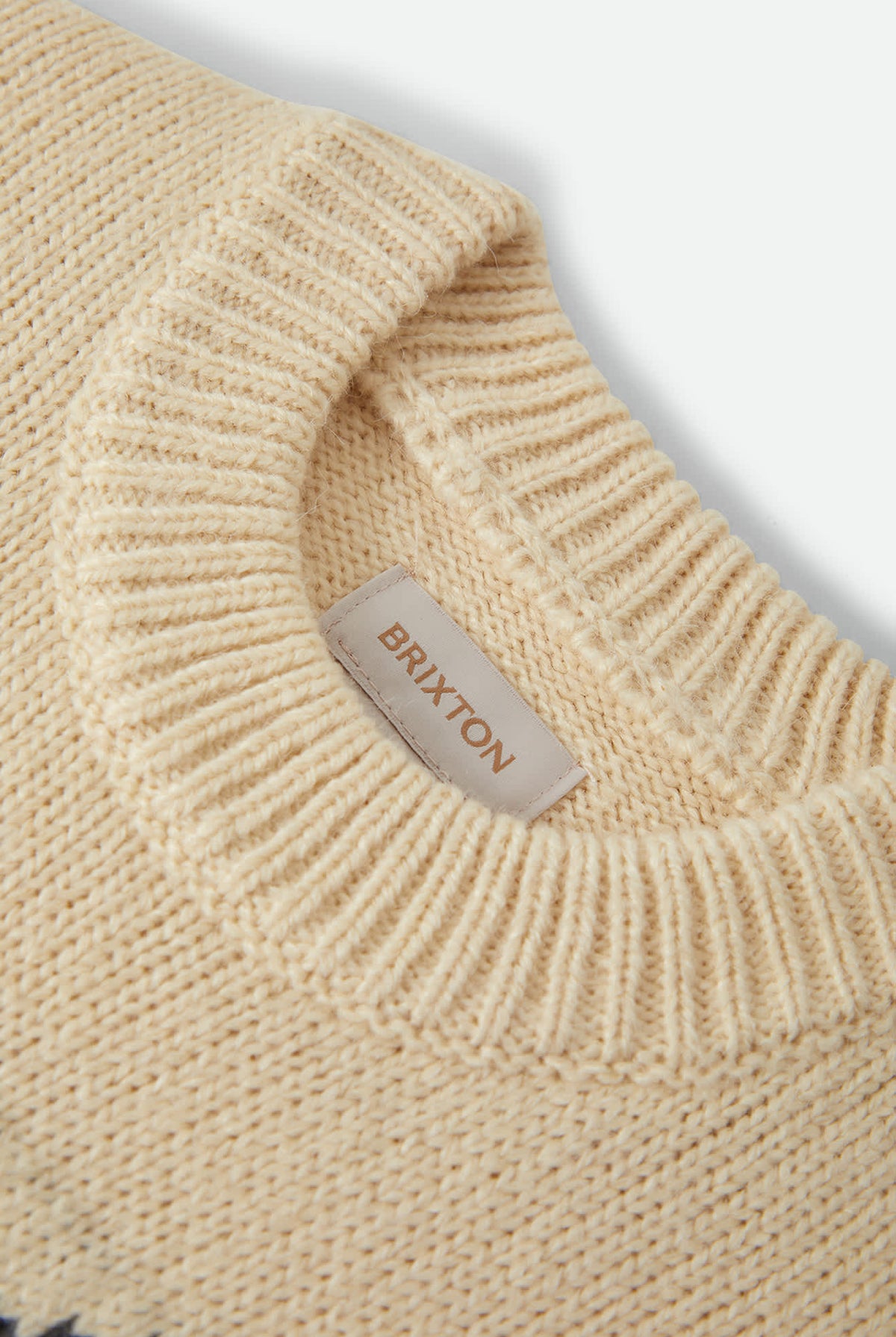 Women's Howdy Crew Sweater in the color Whitecap - Additional Laydown image