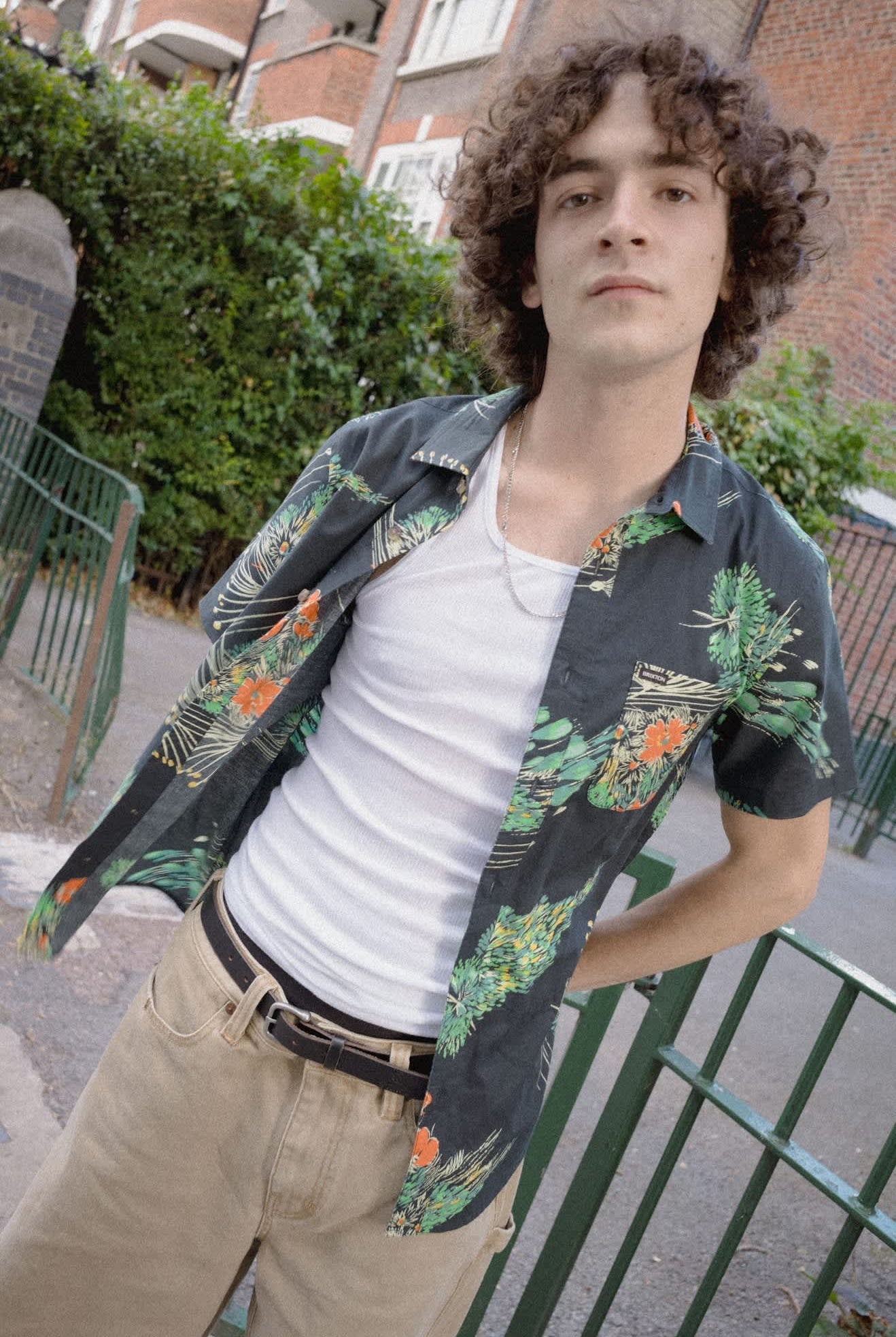 Men's Brixton Relaxed Short in the color Washed British Khaki - Men's Lifestyle 4.0