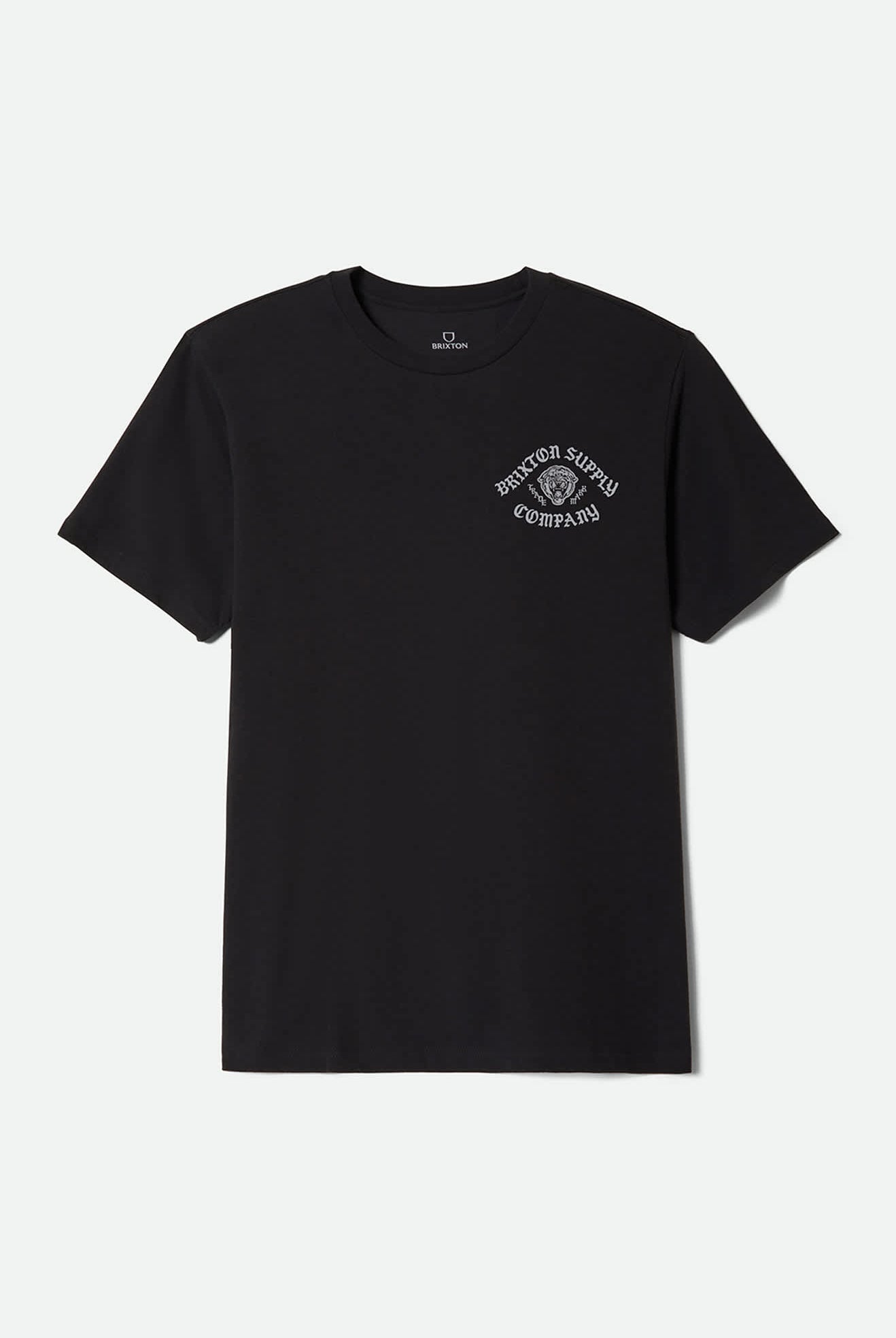 Men's Morado Short Sleeve Standard T-Shirt in the color Black - Front Product Laydown Image